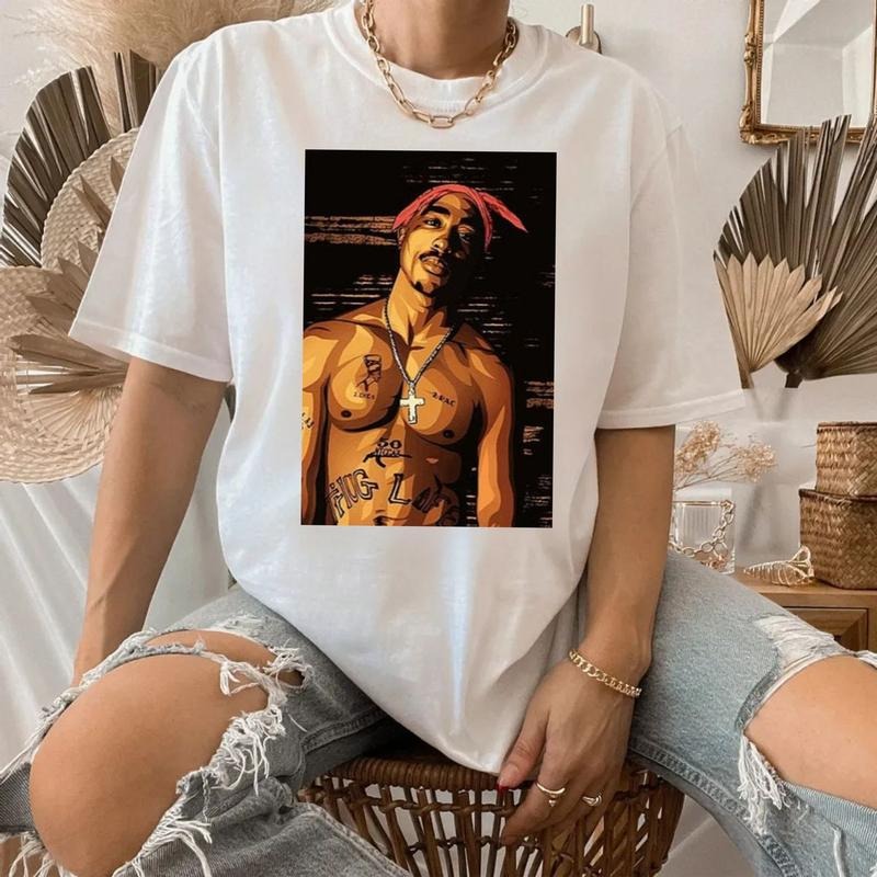 2pac Shakur Shirt, 90s Merch, Hip Hop 90s Music Shirt, Hip Hop Legends, Gift For Rap Fan, Unisex Short Sleeve Tee Hoodie,...