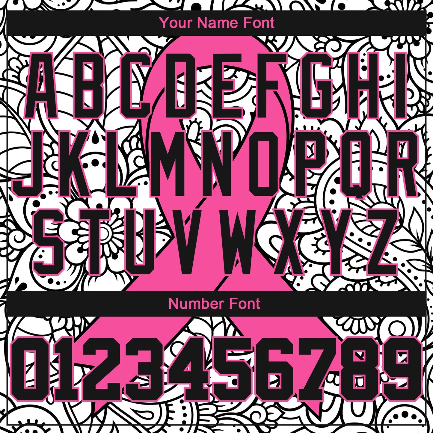 Custom 3D Pink Ribbon Breast Cancer Awareness Month Women Health Care Support Authentic Baseball Jersey... (Image 5)