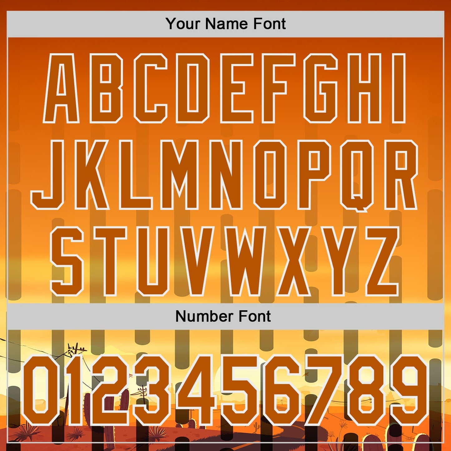 Custom Texas Orange Yellow Black-White Texas Sunset Southwest Landscape City Edition Authentic Baseball Jersey