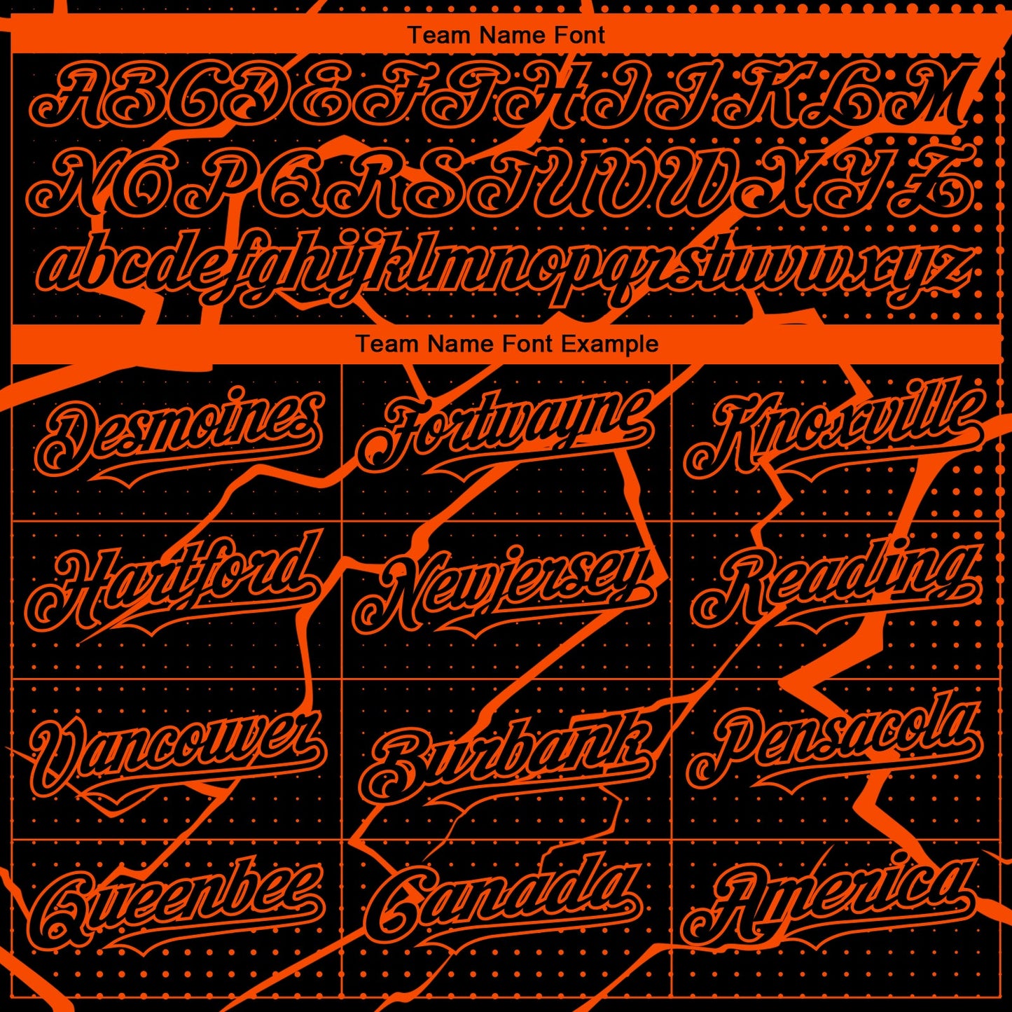 Custom Black Orange Lightning Polka Dot Authentic Baseball Jersey