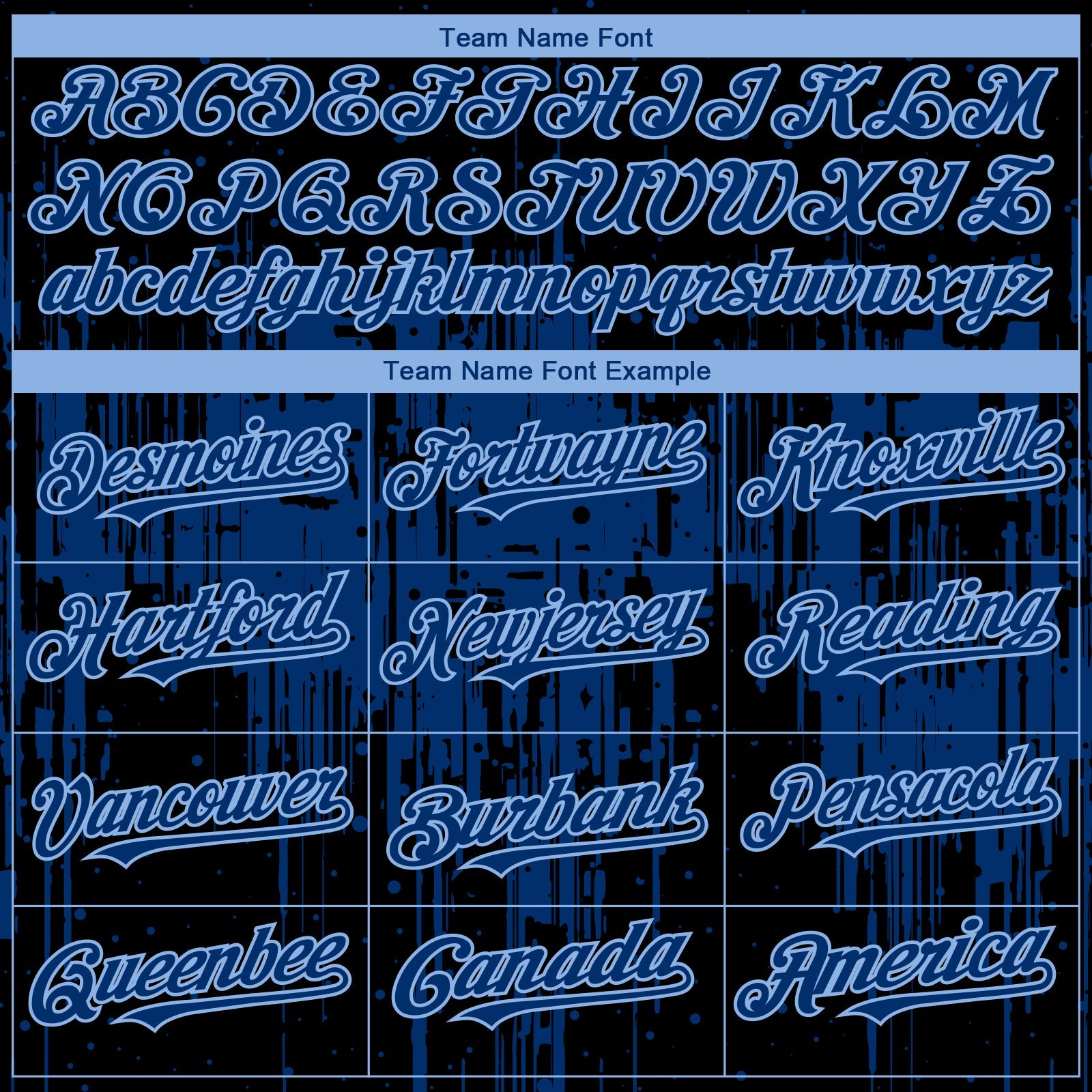 Custom Black US Navy Blue-Light Blue Dripping Splatter Paint Authentic Baseball Jersey