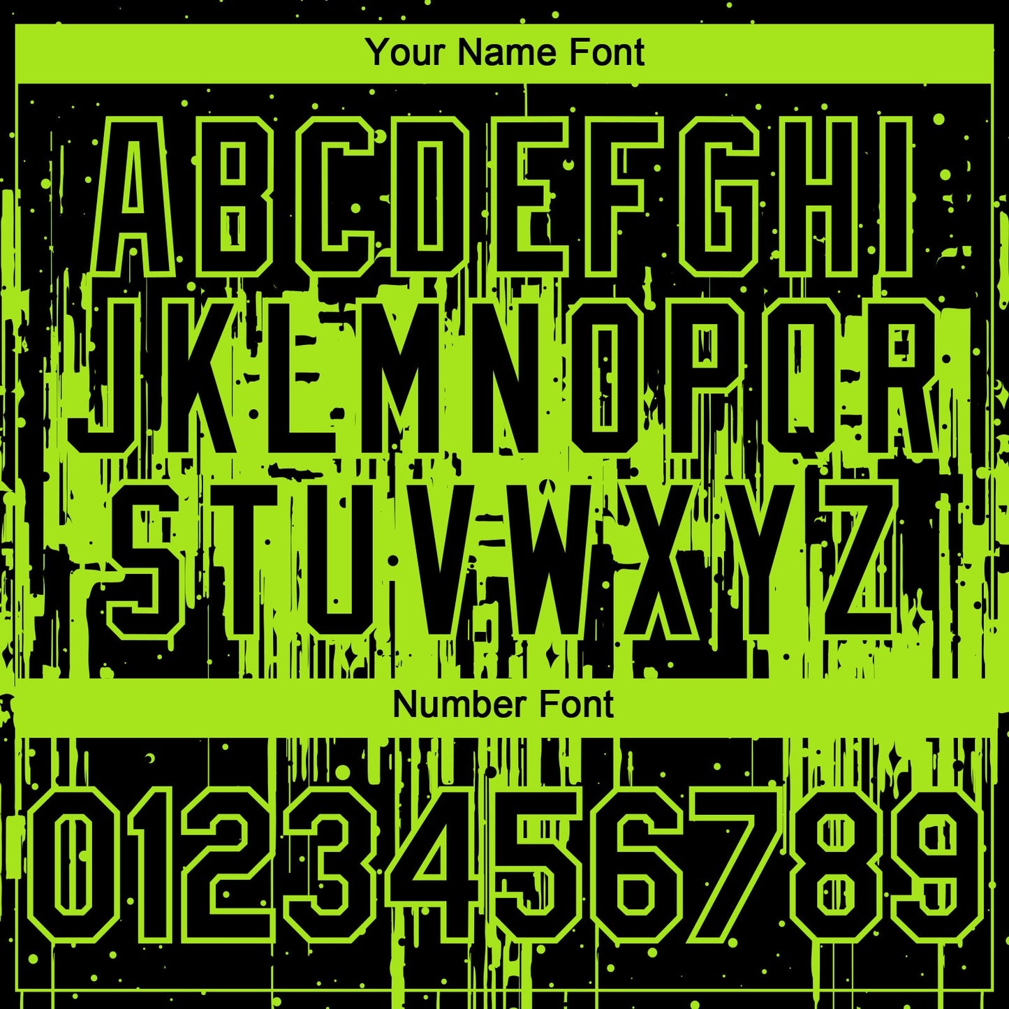 Custom Black Neon Green Dripping Splatter Paint Authentic Baseball Jersey