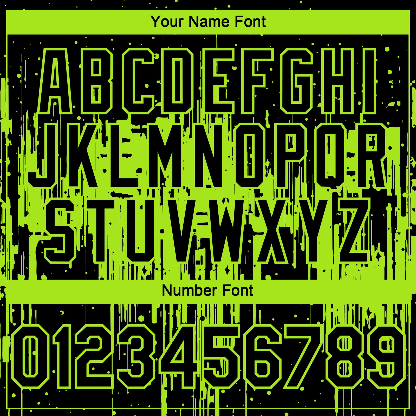 Custom Black Neon Green Dripping Splatter Paint Authentic Baseball Jersey