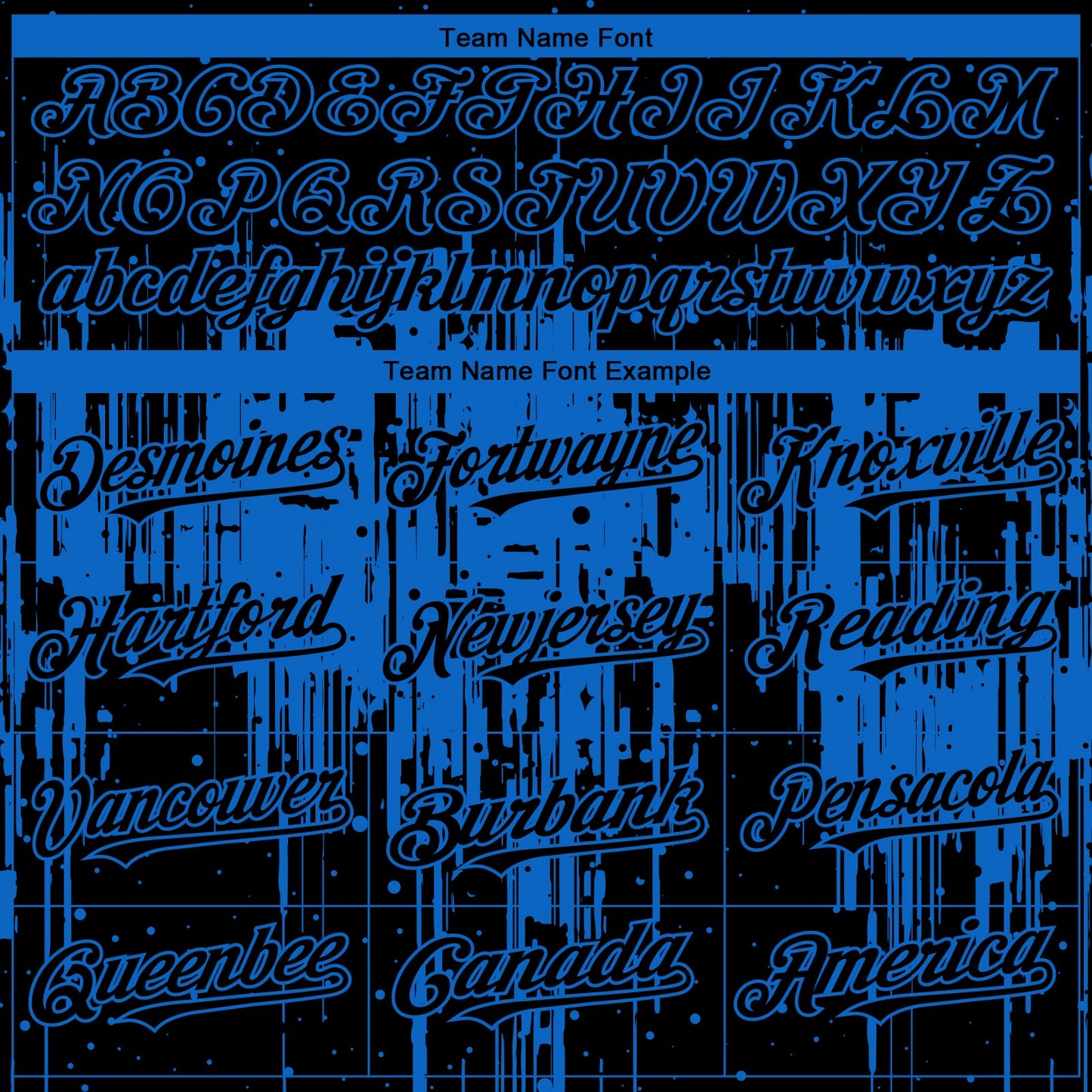 Custom Black Blue Dripping Splatter Paint Authentic Baseball Jersey