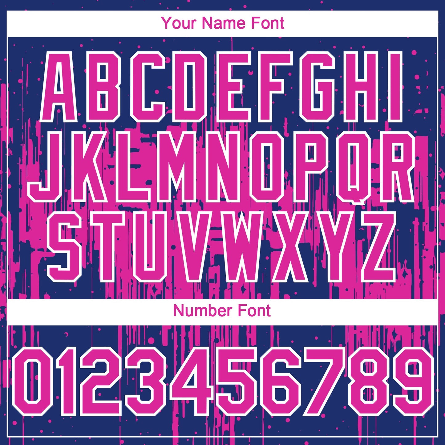 Custom Royal Deep Pink-White Dripping Splatter Paint Authentic Baseball Jersey