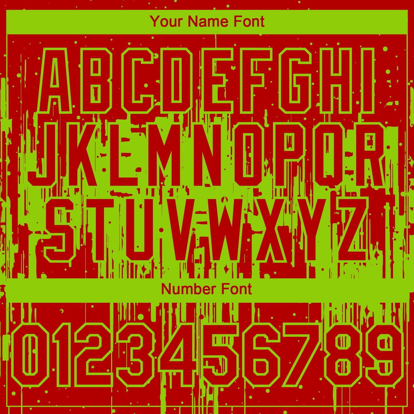 Custom Red Neon Green Dripping Splatter Paint Authentic Baseball Jersey