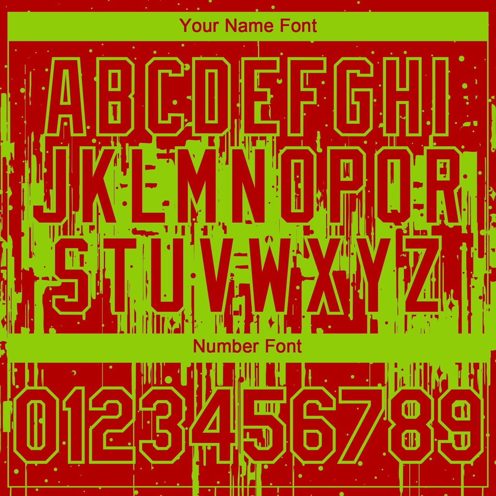 Custom Red Neon Green Dripping Splatter Paint Authentic Baseball Jersey