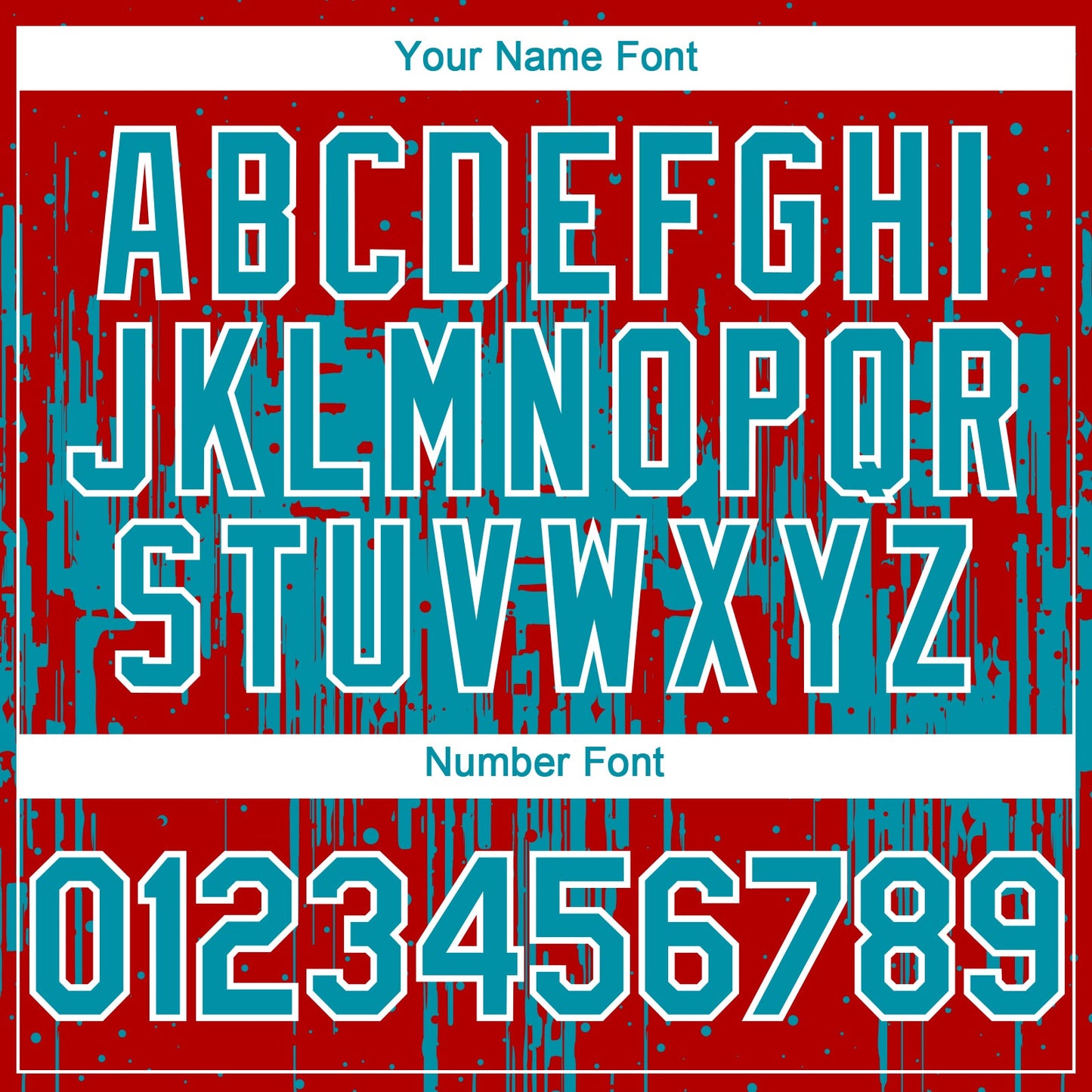 Custom Red Teal-White Dripping Splatter Paint Authentic Baseball Jersey
