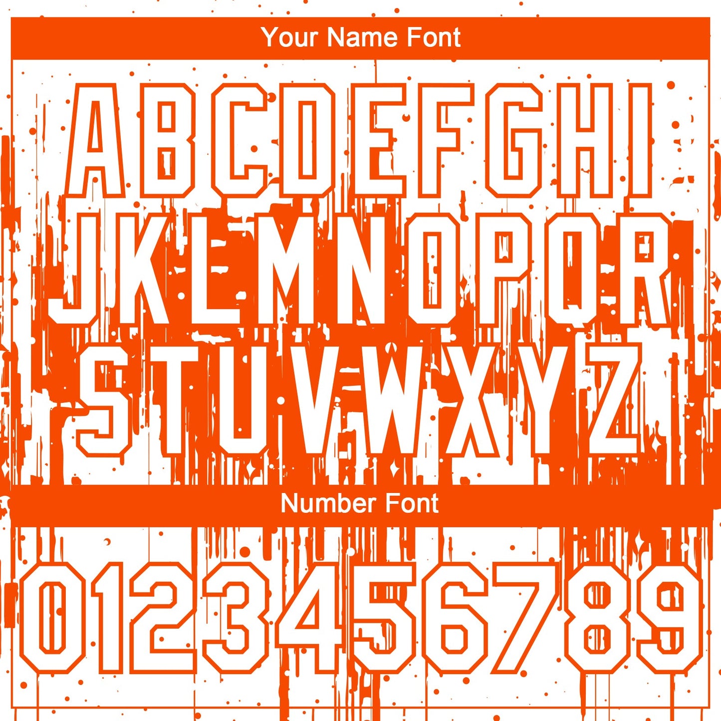 Custom White Orange Dripping Splatter Paint Authentic Baseball Jersey