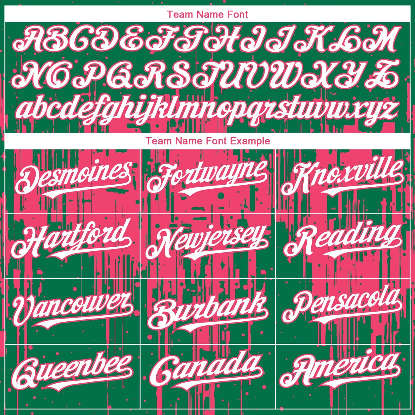 Custom Kelly Green White-Neon Pink Dripping Splatter Paint Authentic Baseball Jersey
