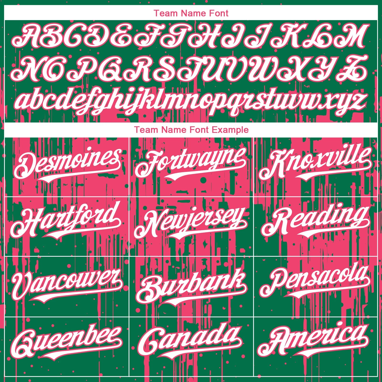 Custom Kelly Green White-Neon Pink Dripping Splatter Paint Authentic Baseball Jersey