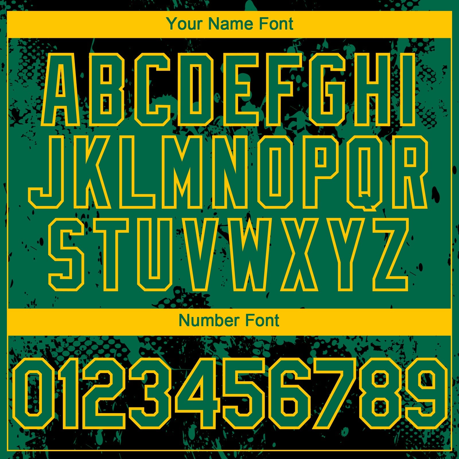 Custom Black Kelly Green-Yellow Abstract Splatter Grunge Paint Authentic Baseball Jersey