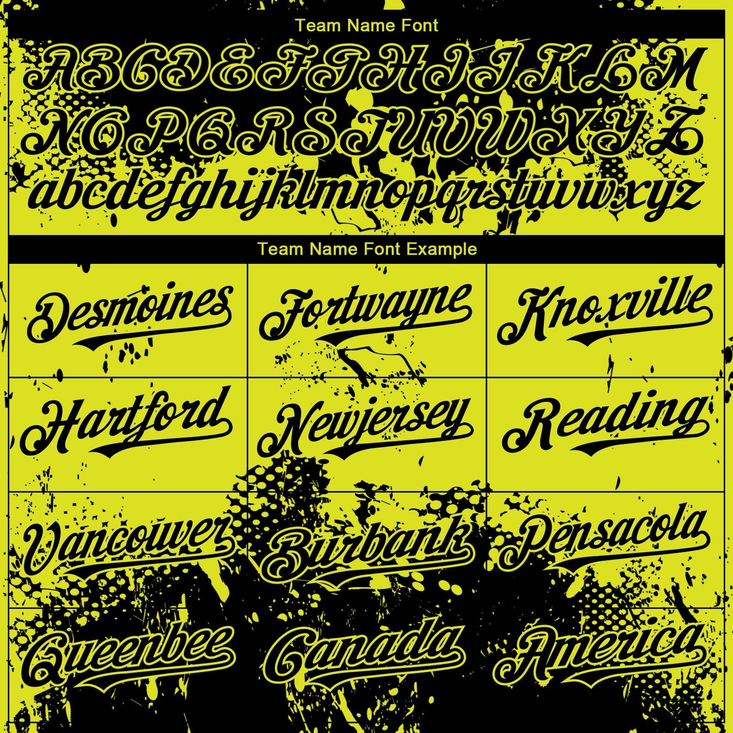 Custom Black Neon Yellow Abstract Splatter Grunge Paint Authentic Baseball Jersey