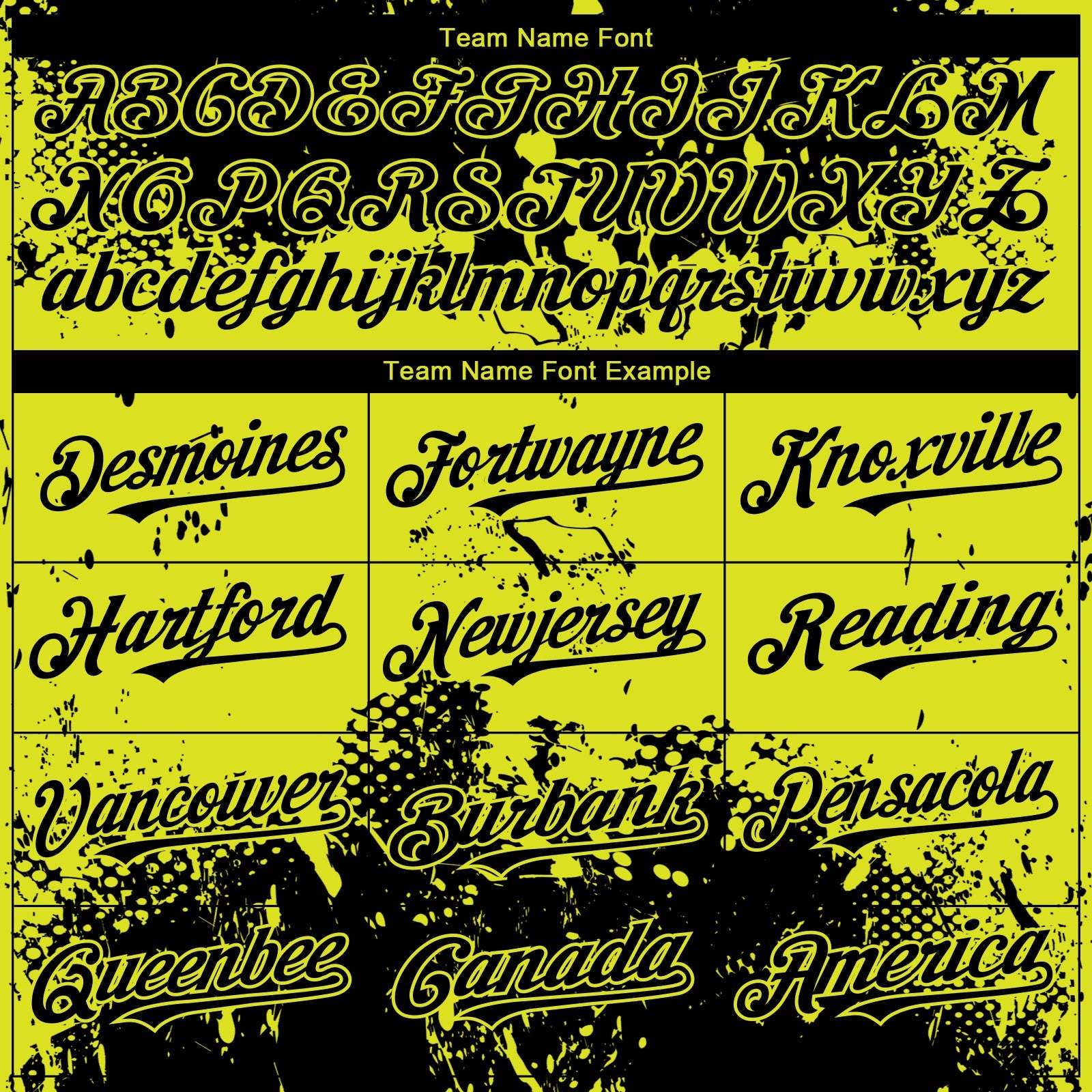 Custom Black Neon Yellow Abstract Splatter Grunge Paint Authentic Baseball Jersey