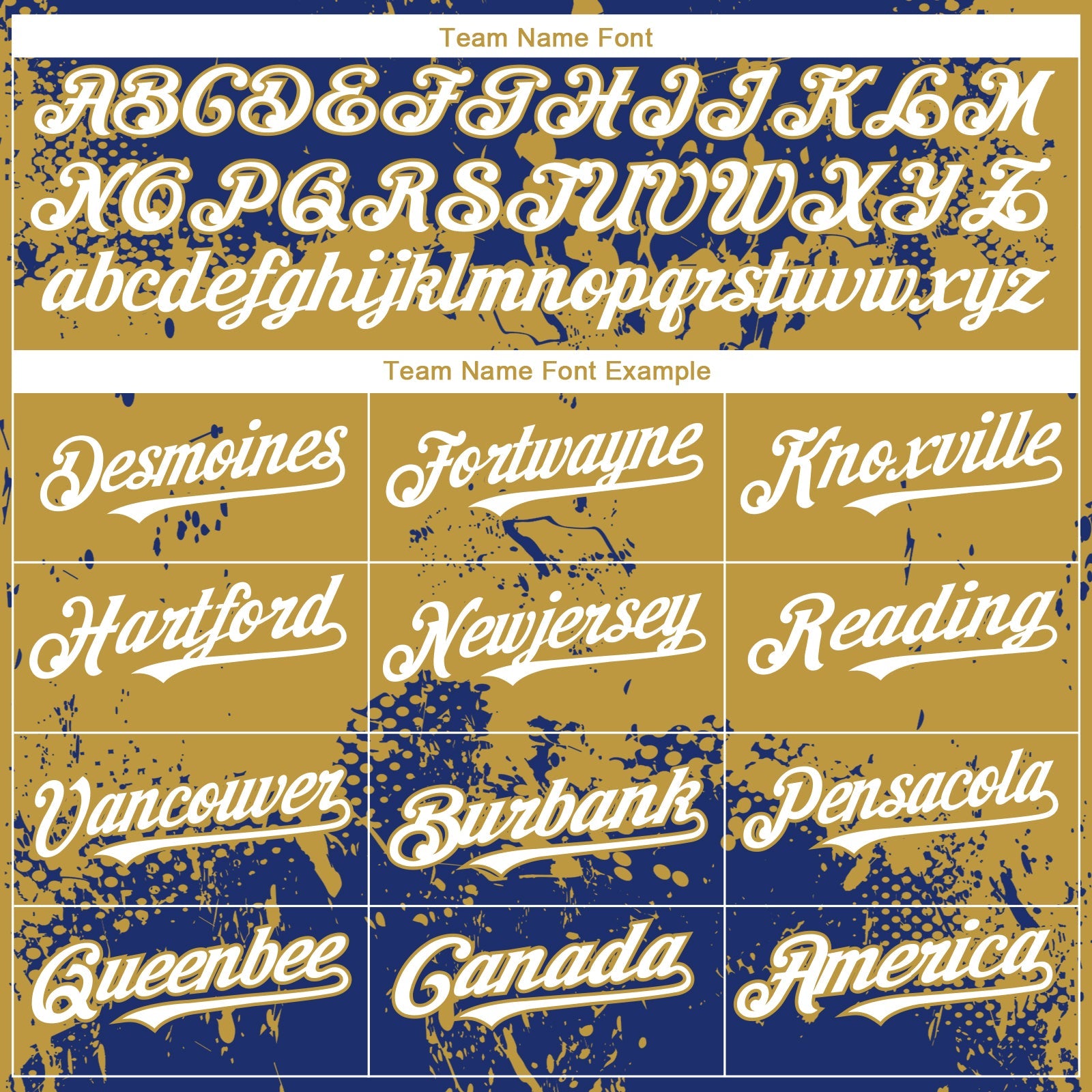 Custom Royal White-Old Gold Abstract Splatter Grunge Paint Authentic Baseball Jersey