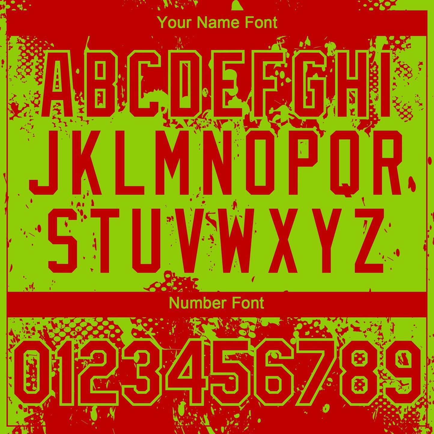 Custom Red Neon Green Abstract Splatter Grunge Paint Authentic Baseball Jersey