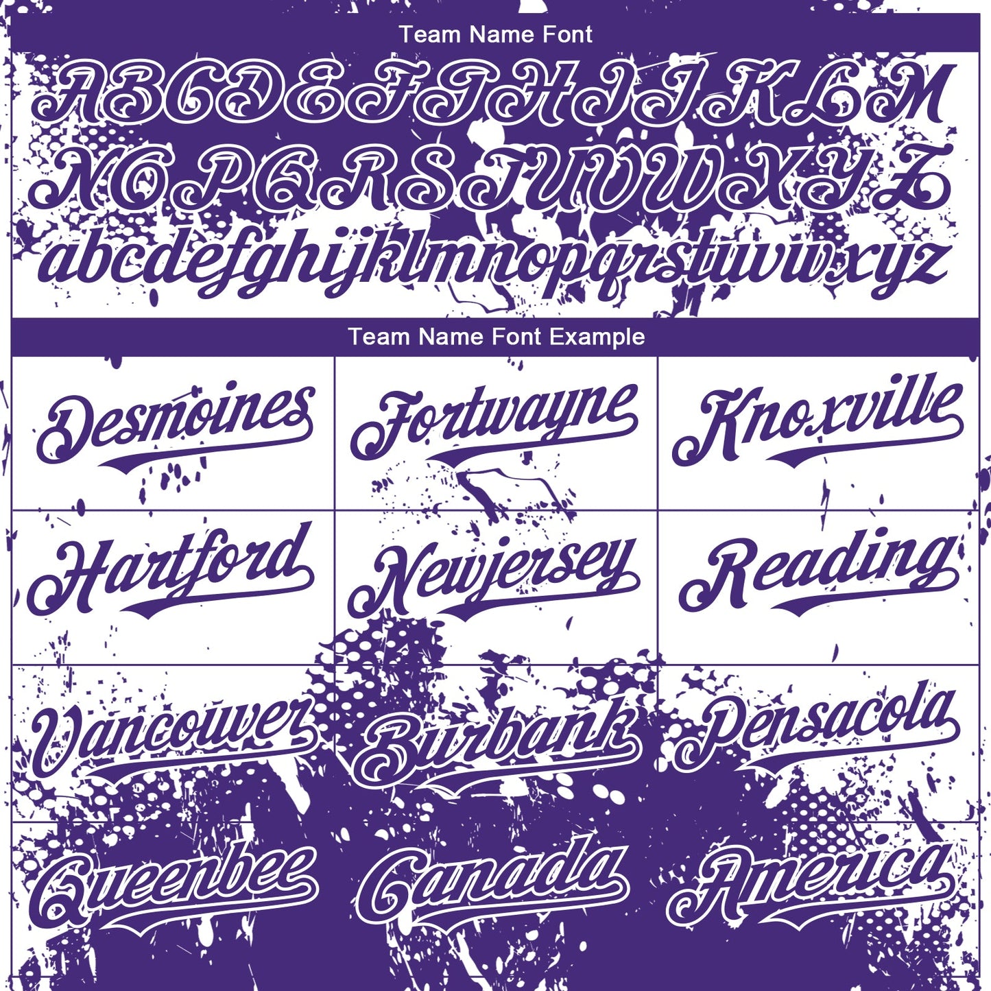 Custom Purple White Abstract Splatter Grunge Paint Authentic Baseball Jersey