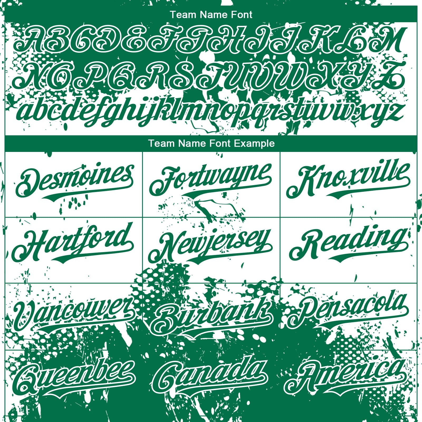 Custom Kelly Green White Abstract Splatter Grunge Paint Authentic Baseball Jersey