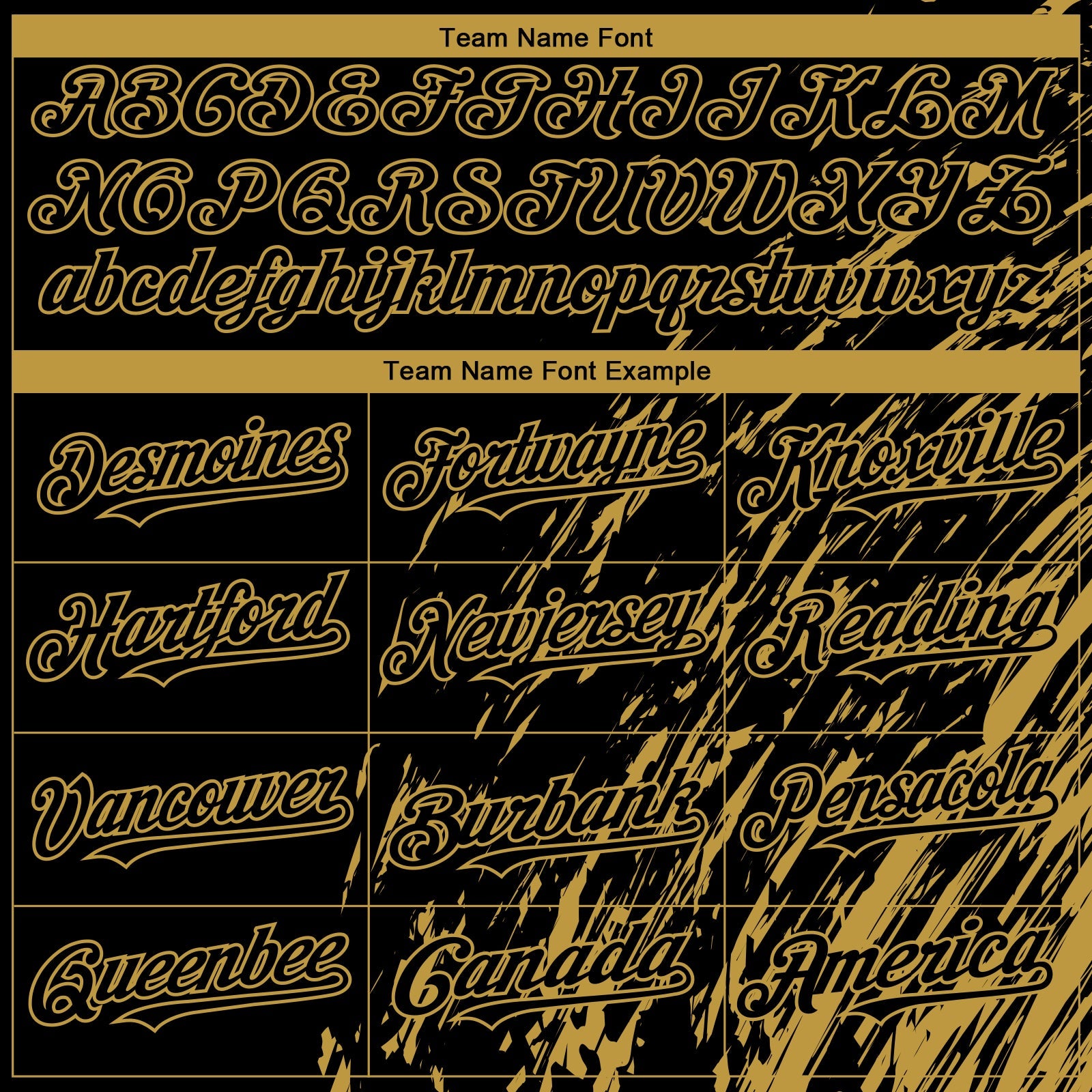 Custom Black Old Gold Paint Stroke Grunge Streak Authentic Baseball Jersey