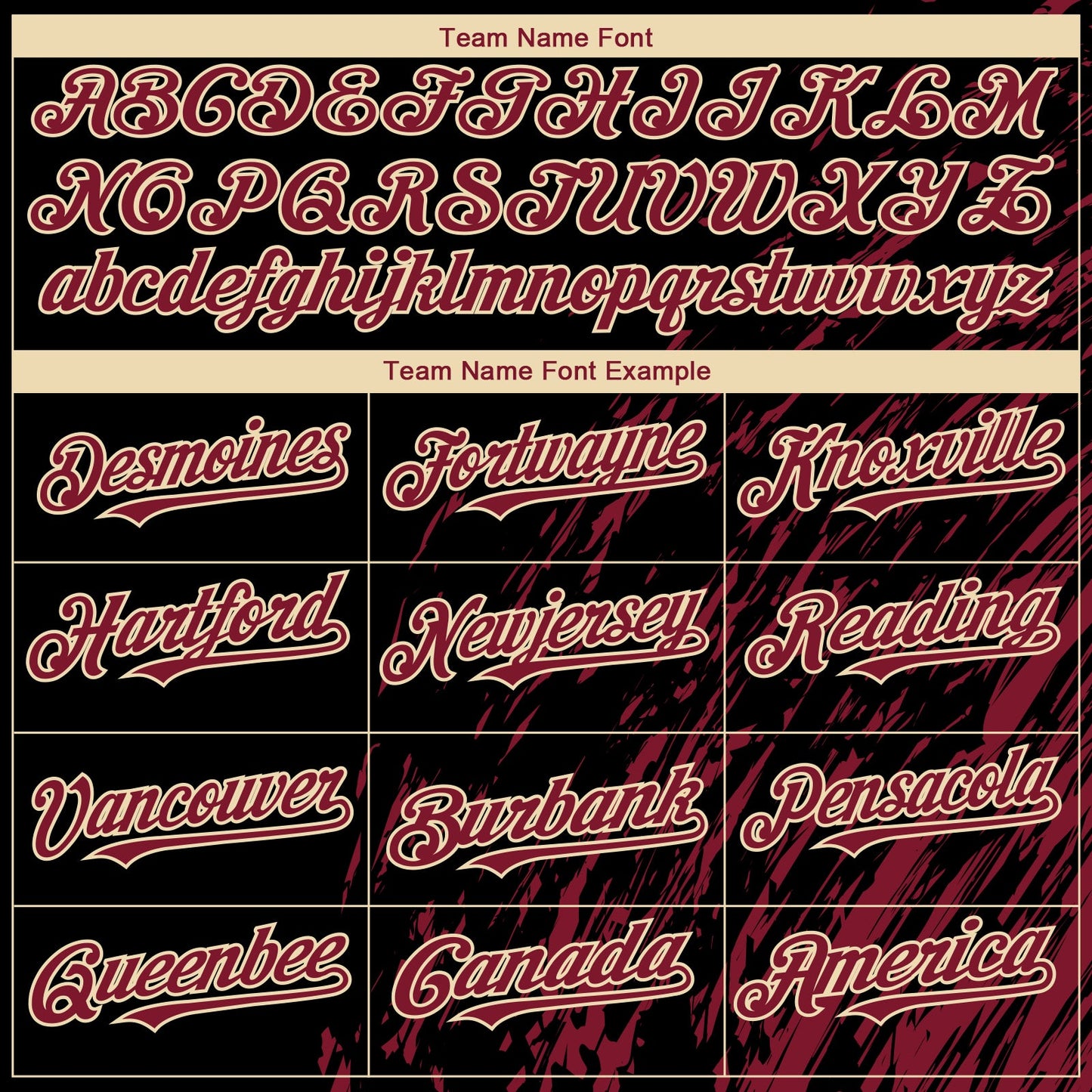 Custom Black Crimson-Cream Paint Stroke Grunge Streak Authentic Baseball Jersey
