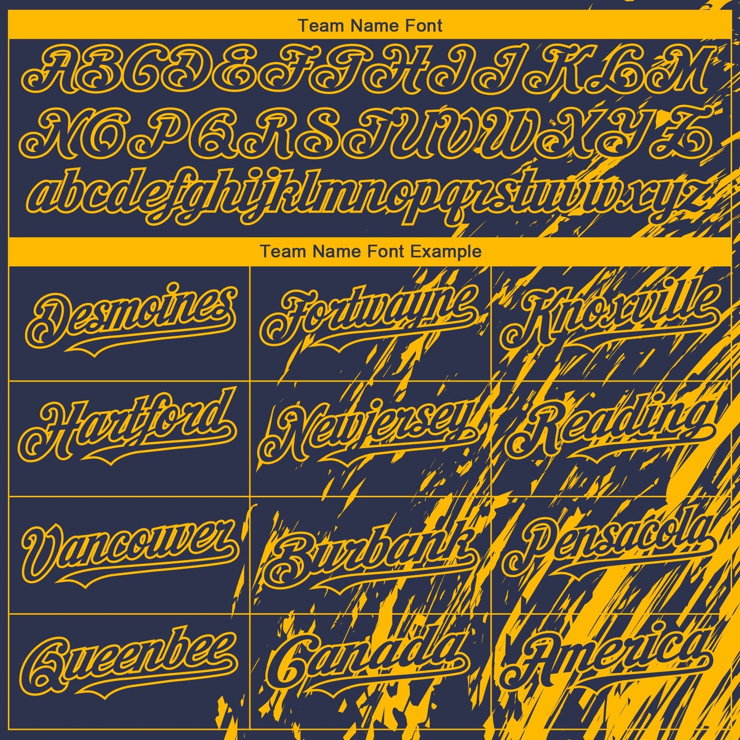 Custom Navy Gold Paint Stroke Grunge Streak Authentic Baseball Jersey
