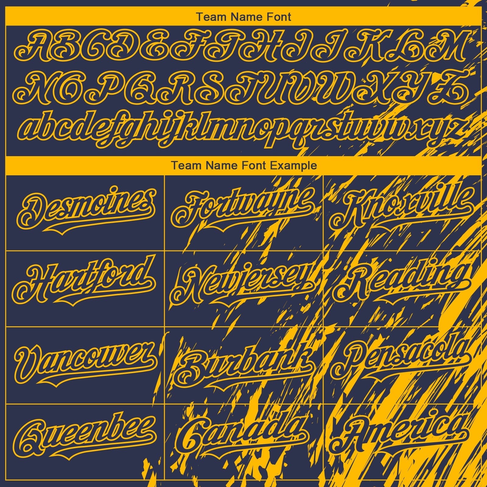Custom Navy Gold Paint Stroke Grunge Streak Authentic Baseball Jersey