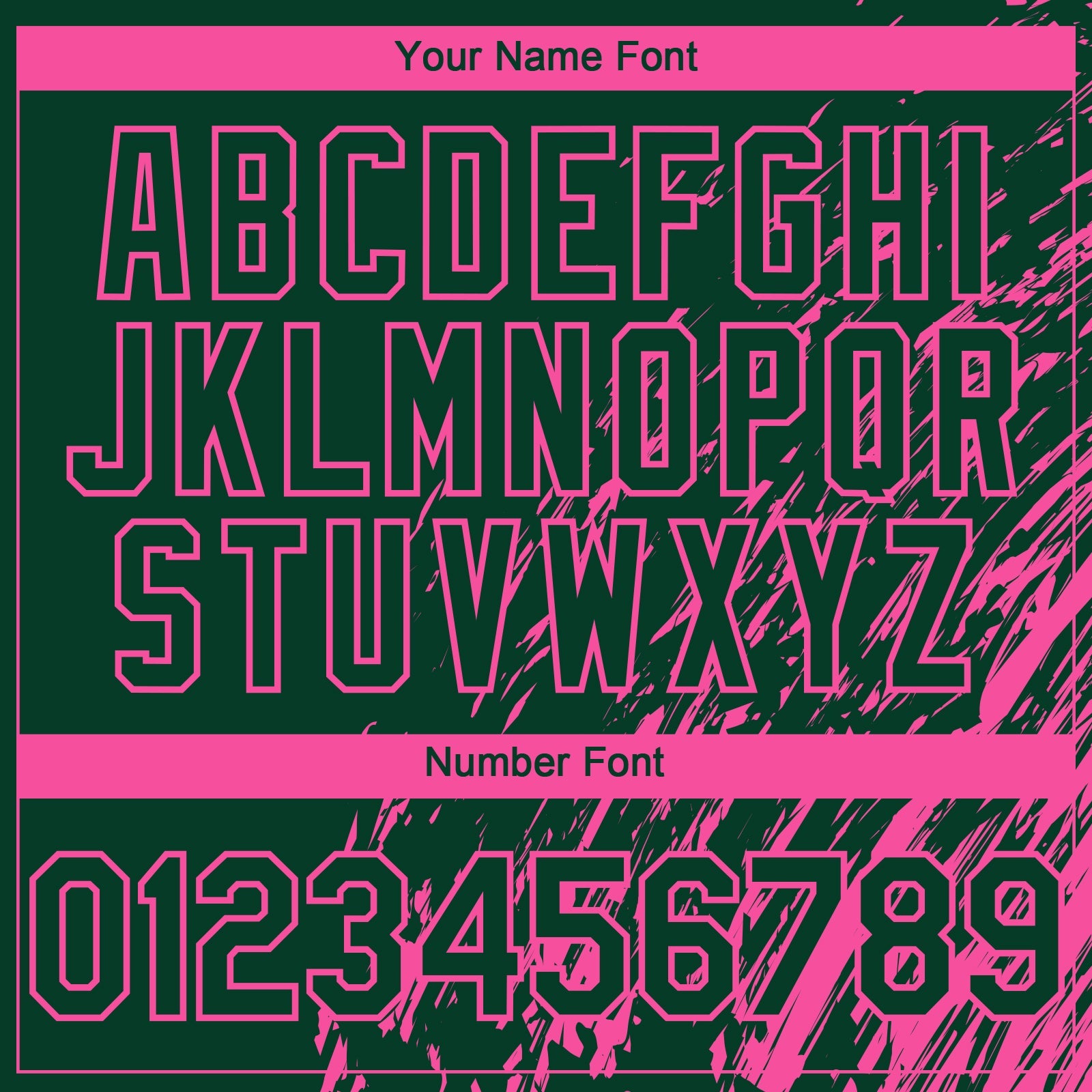 Custom Green Pink Paint Stroke Grunge Streak Authentic Baseball Jersey
