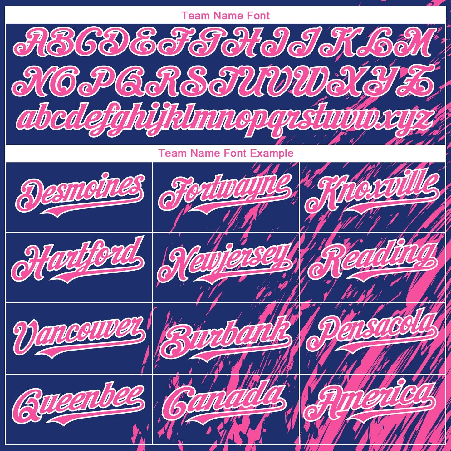 Custom Royal Pink-White Paint Stroke Grunge Streak Authentic Baseball Jersey