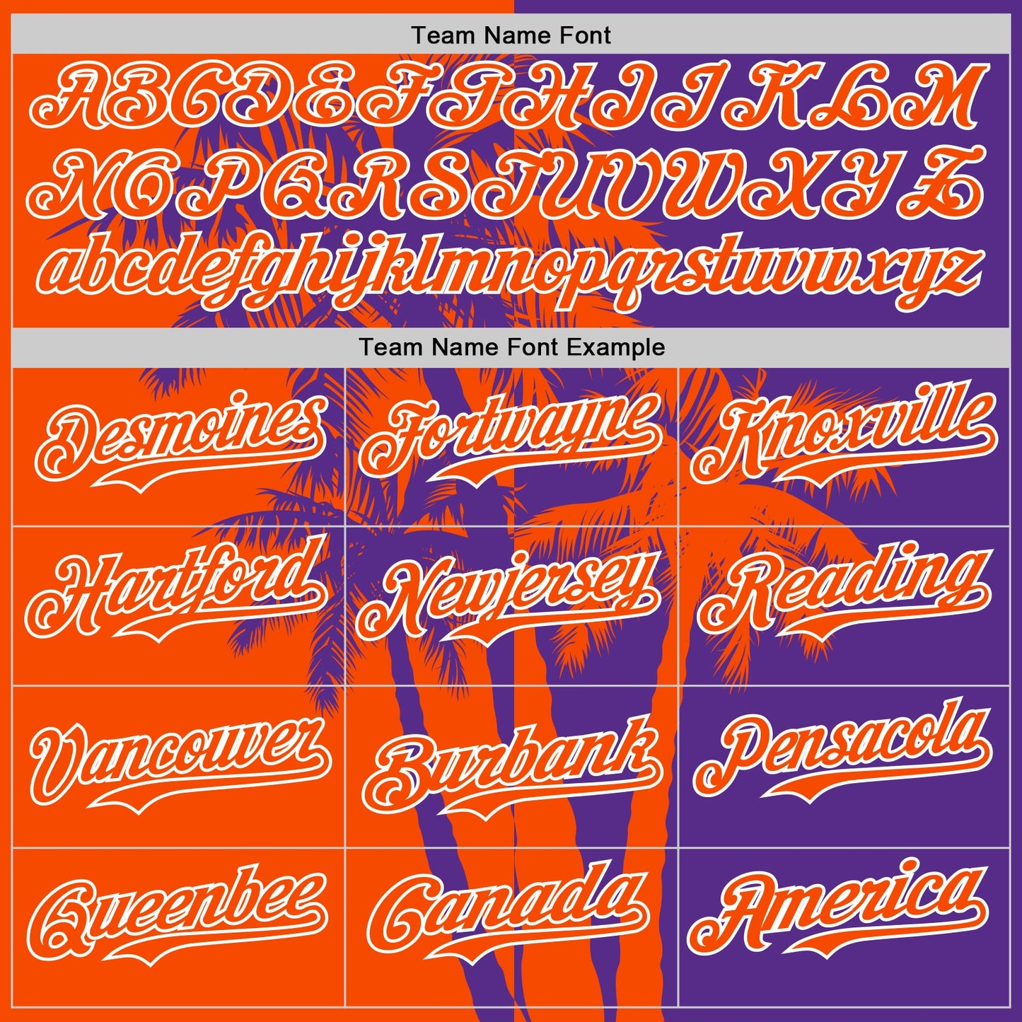 Custom Purple Orange-White Hawaii Palm Trees Tropical Coconut Authentic Baseball Jersey