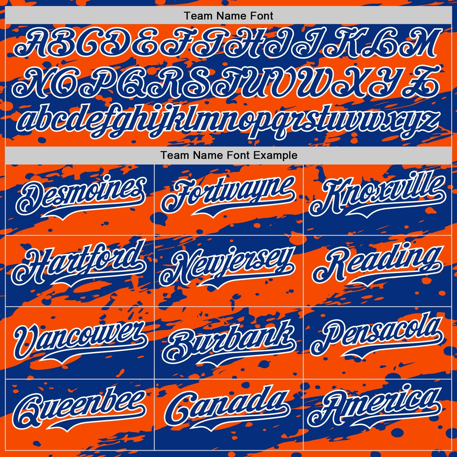 Custom Orange Royal-White Paint Splash Stripe Authentic Baseball Jersey