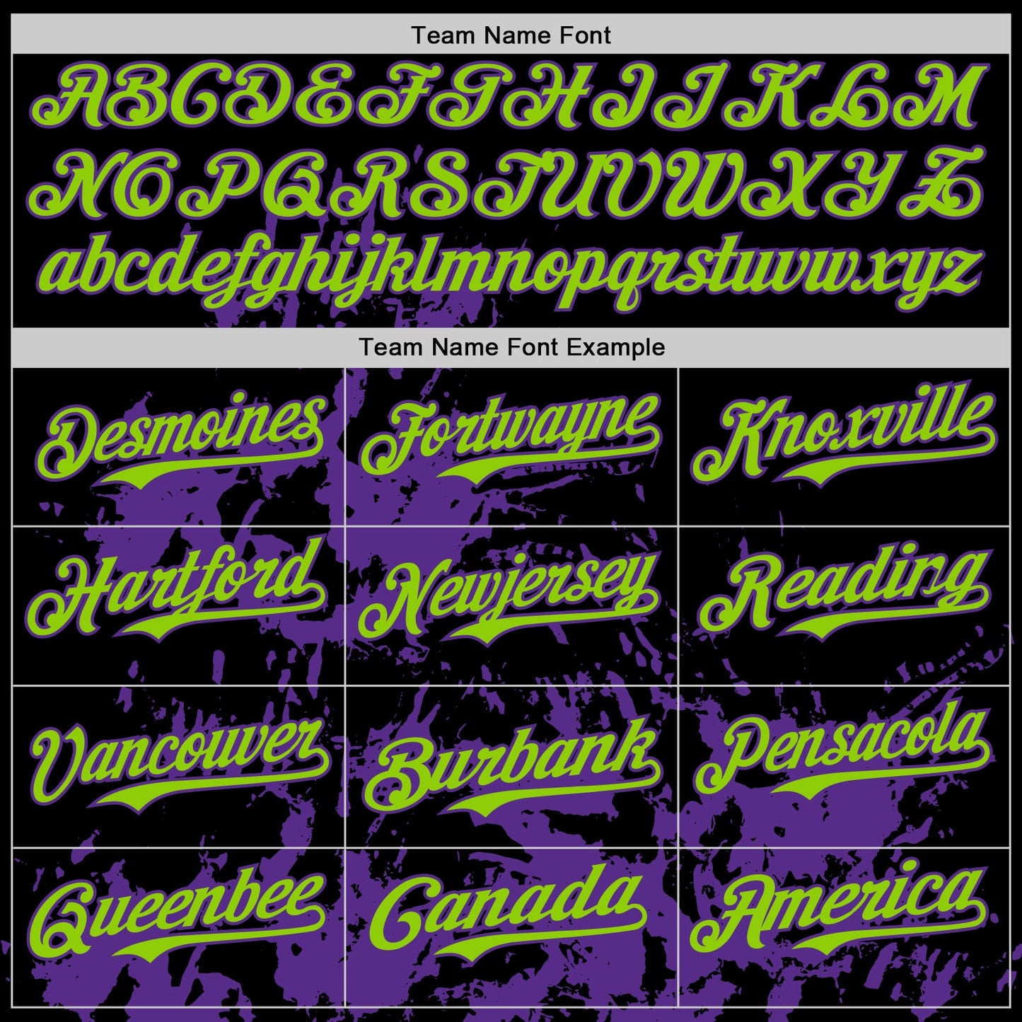Custom Black Neon Green-Purple Splatter Authentic Baseball Jersey