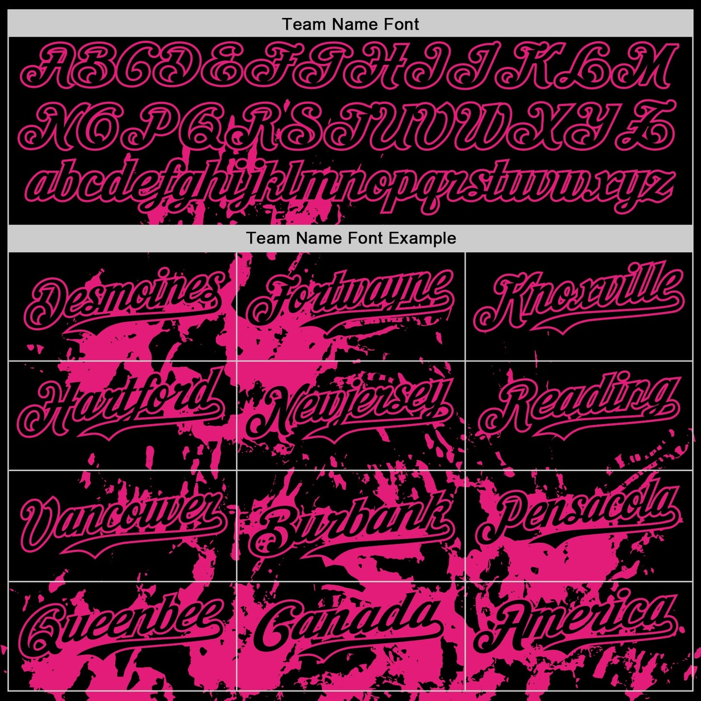 Custom Black Hot Pink Splatter Authentic Baseball Jersey