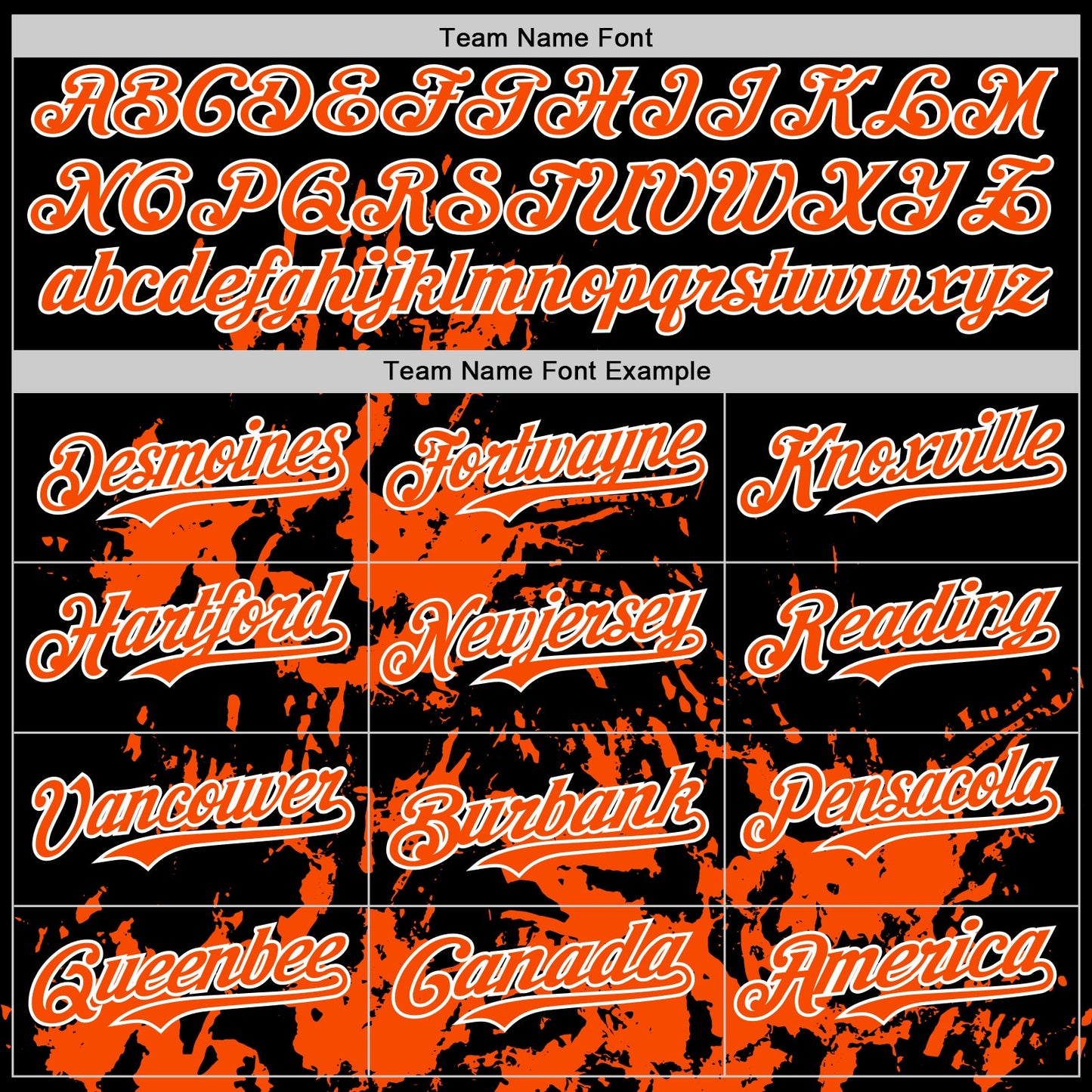 Custom Black Orange-White Splatter Authentic Baseball Jersey