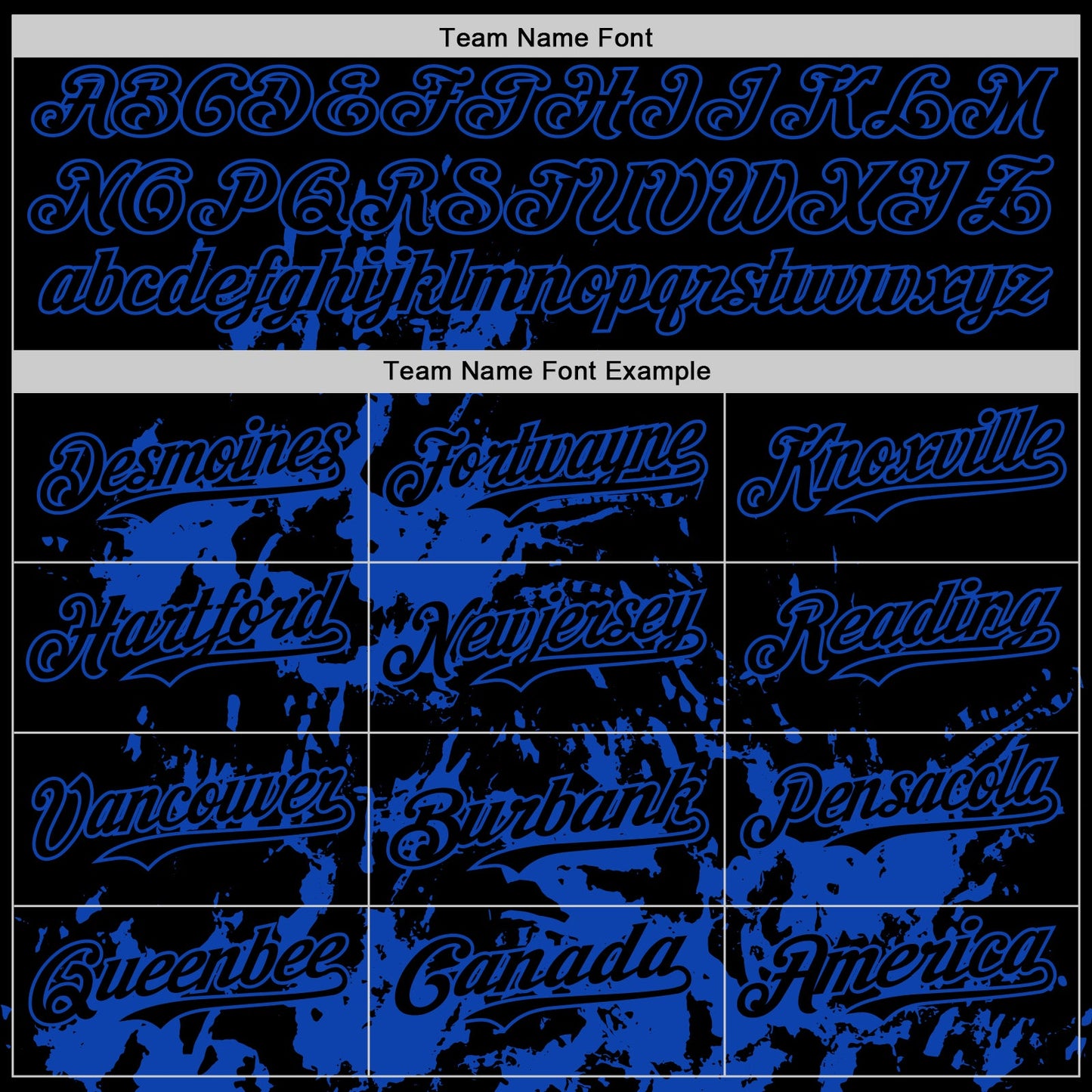 Custom Black Thunder Blue Splatter Authentic Baseball Jersey