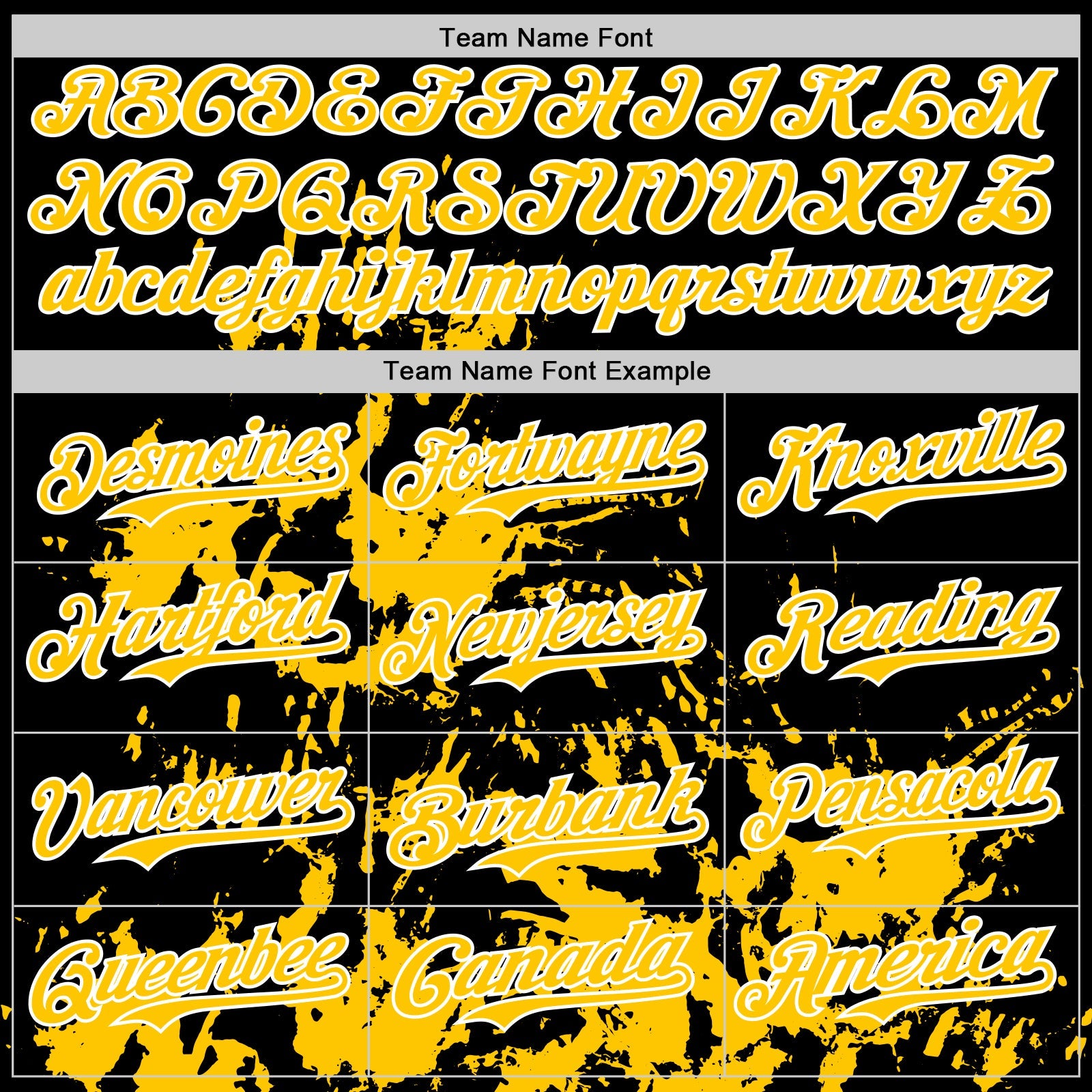 Custom Black Yellow-White Splatter Authentic Baseball Jersey