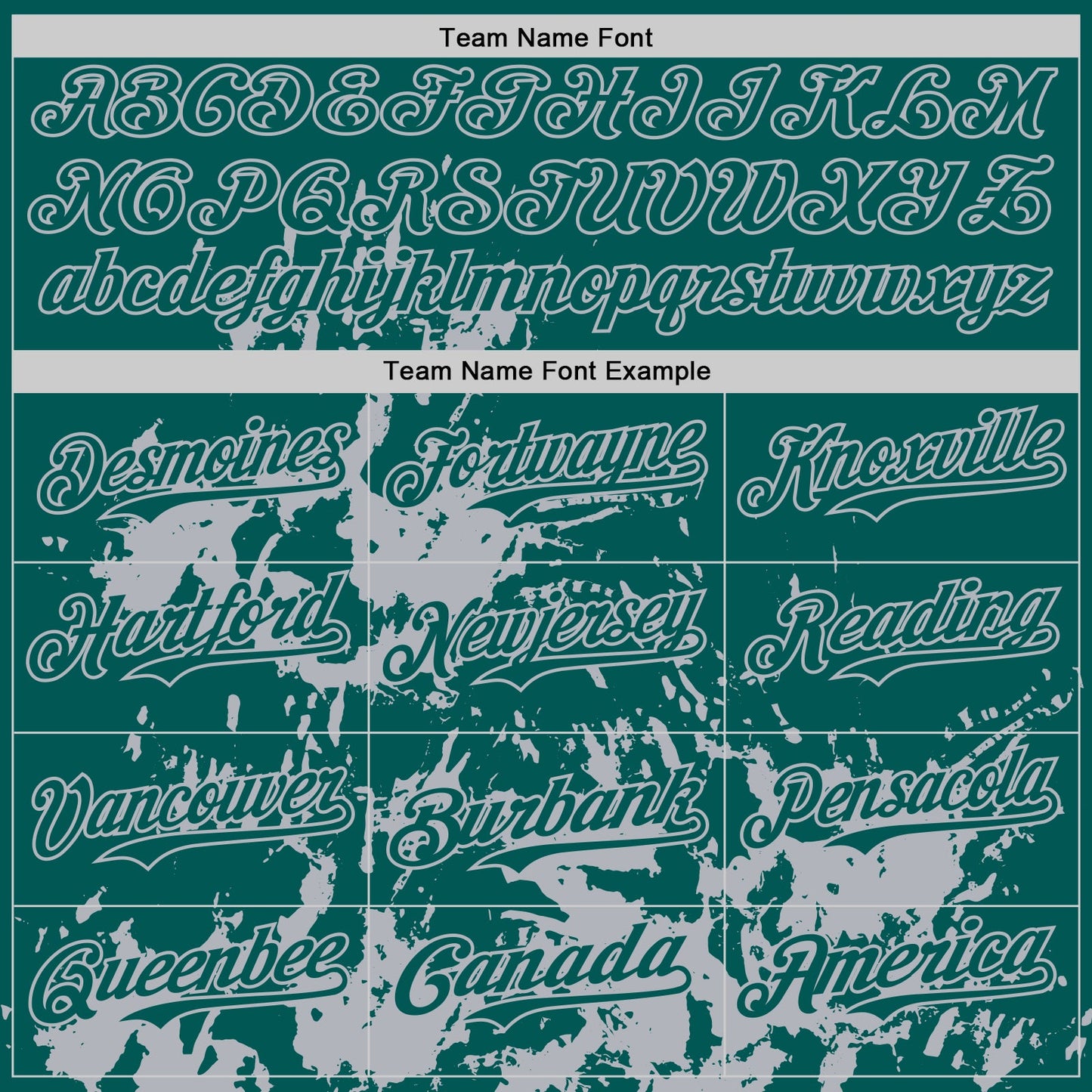 Custom Midnight Green Gray Splatter Authentic Baseball Jersey