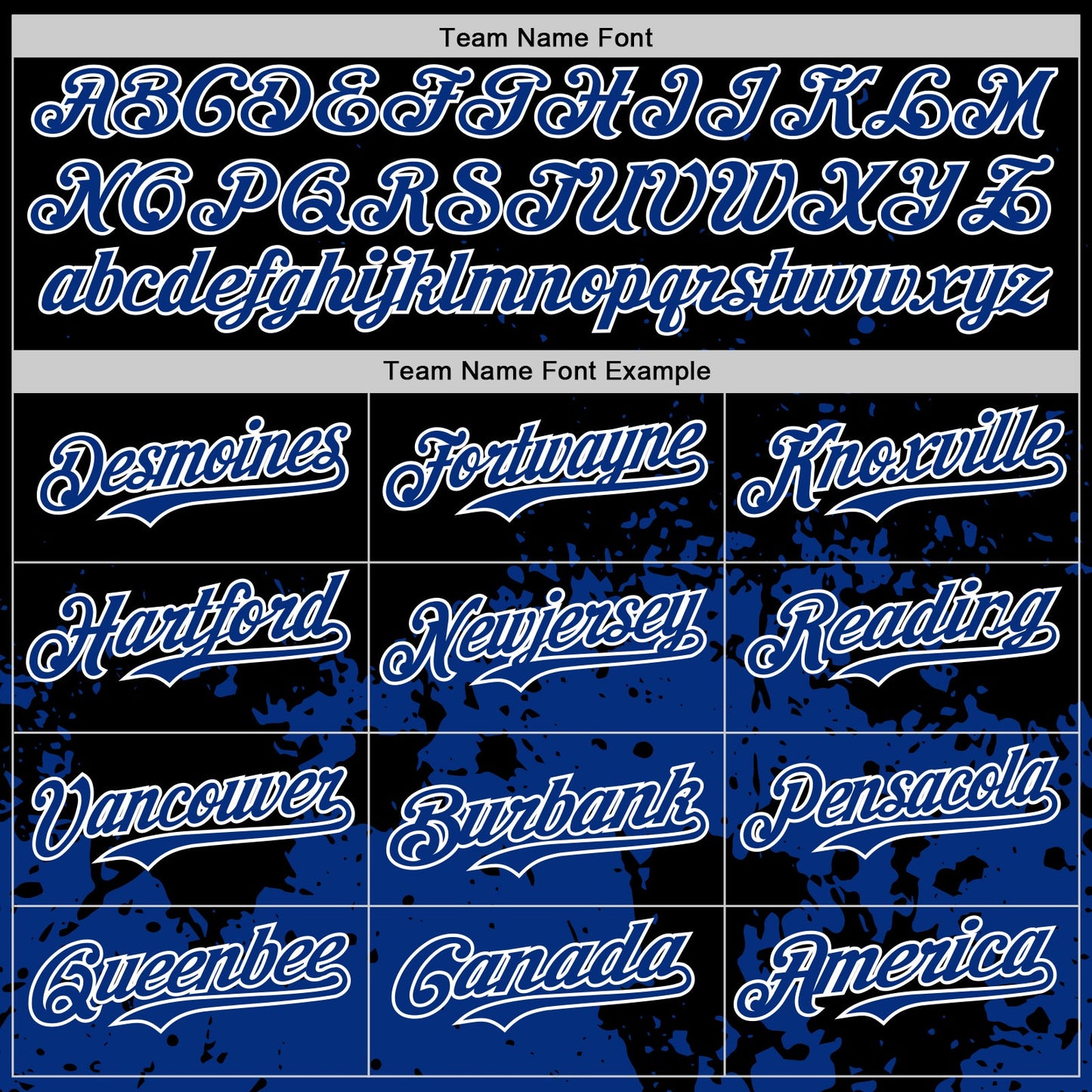 Custom Black Royal-White Abstract Splatter Grunge Authentic Baseball Jersey