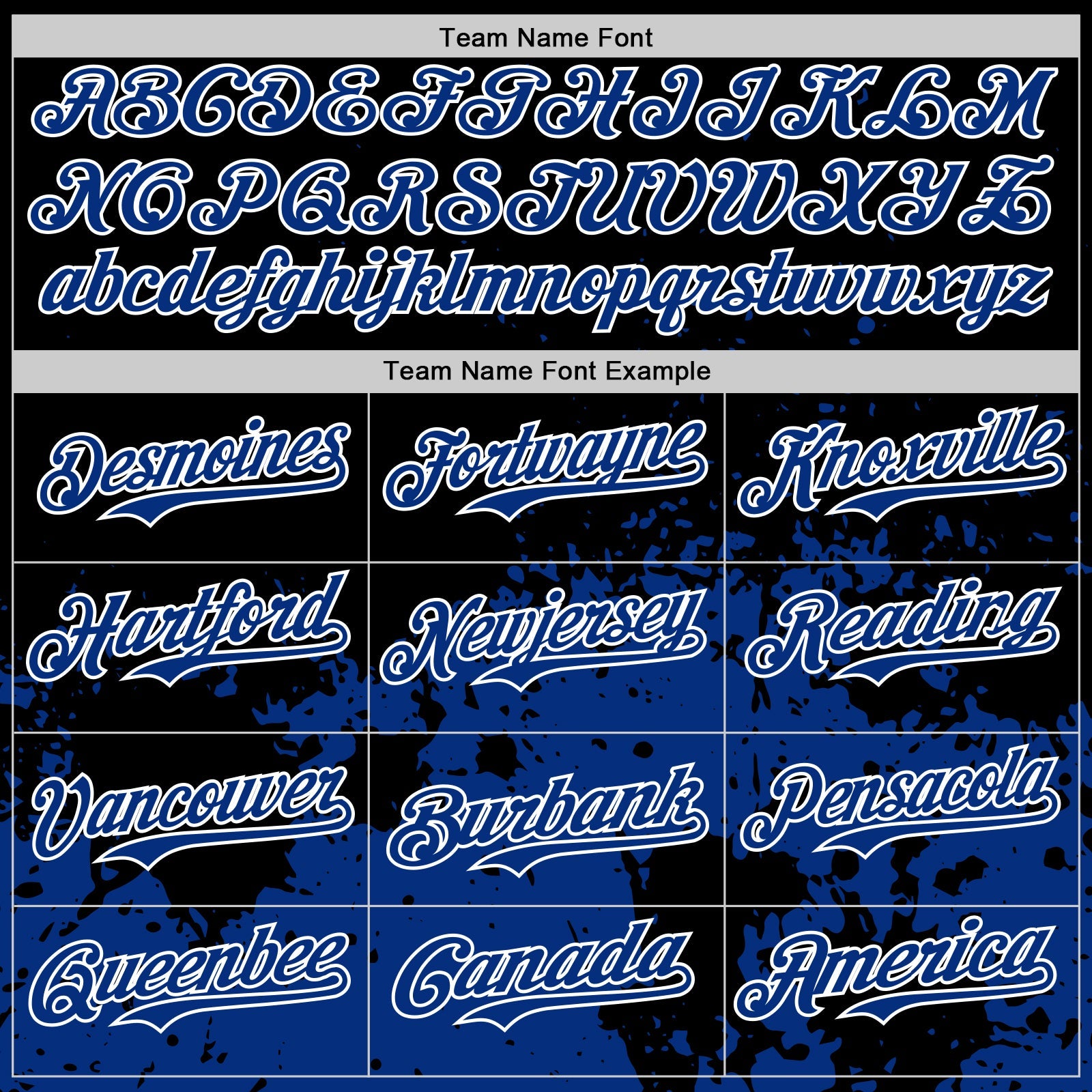 Custom Black Royal-White Abstract Splatter Grunge Authentic Baseball Jersey