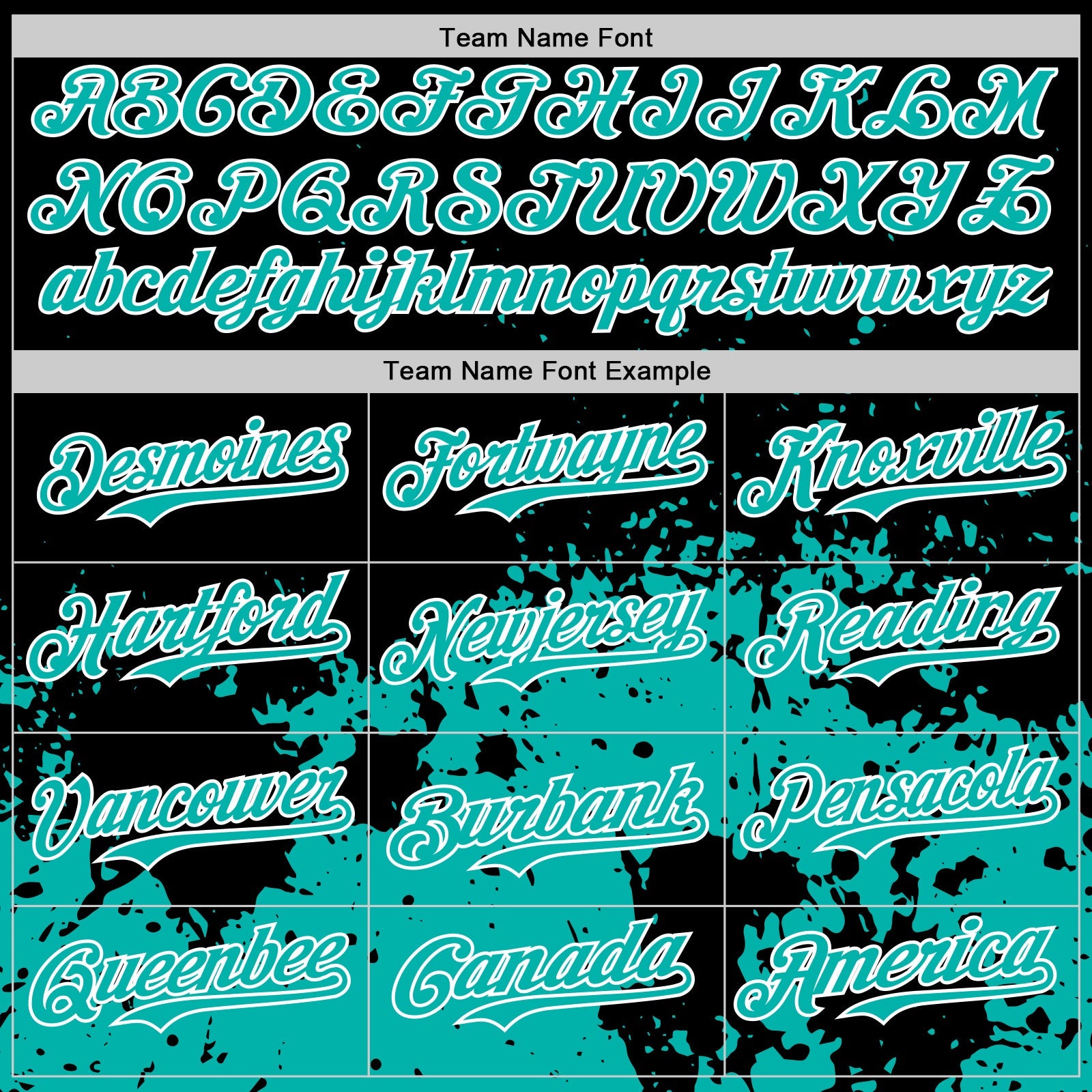 Custom Black Aqua-White Abstract Splatter Grunge Authentic Baseball Jersey
