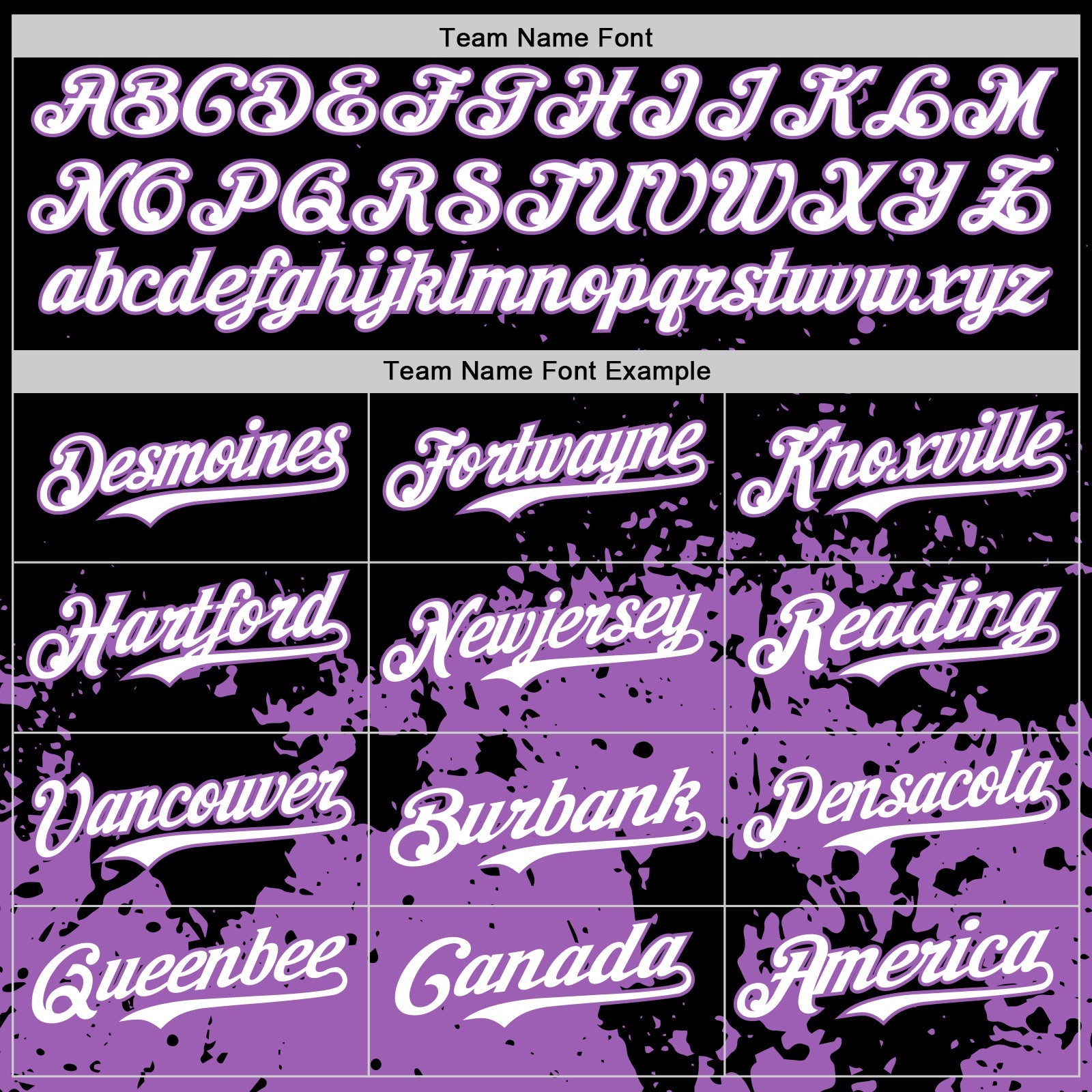Custom Black White-Medium Purple Abstract Splatter Grunge Authentic Baseball Jersey