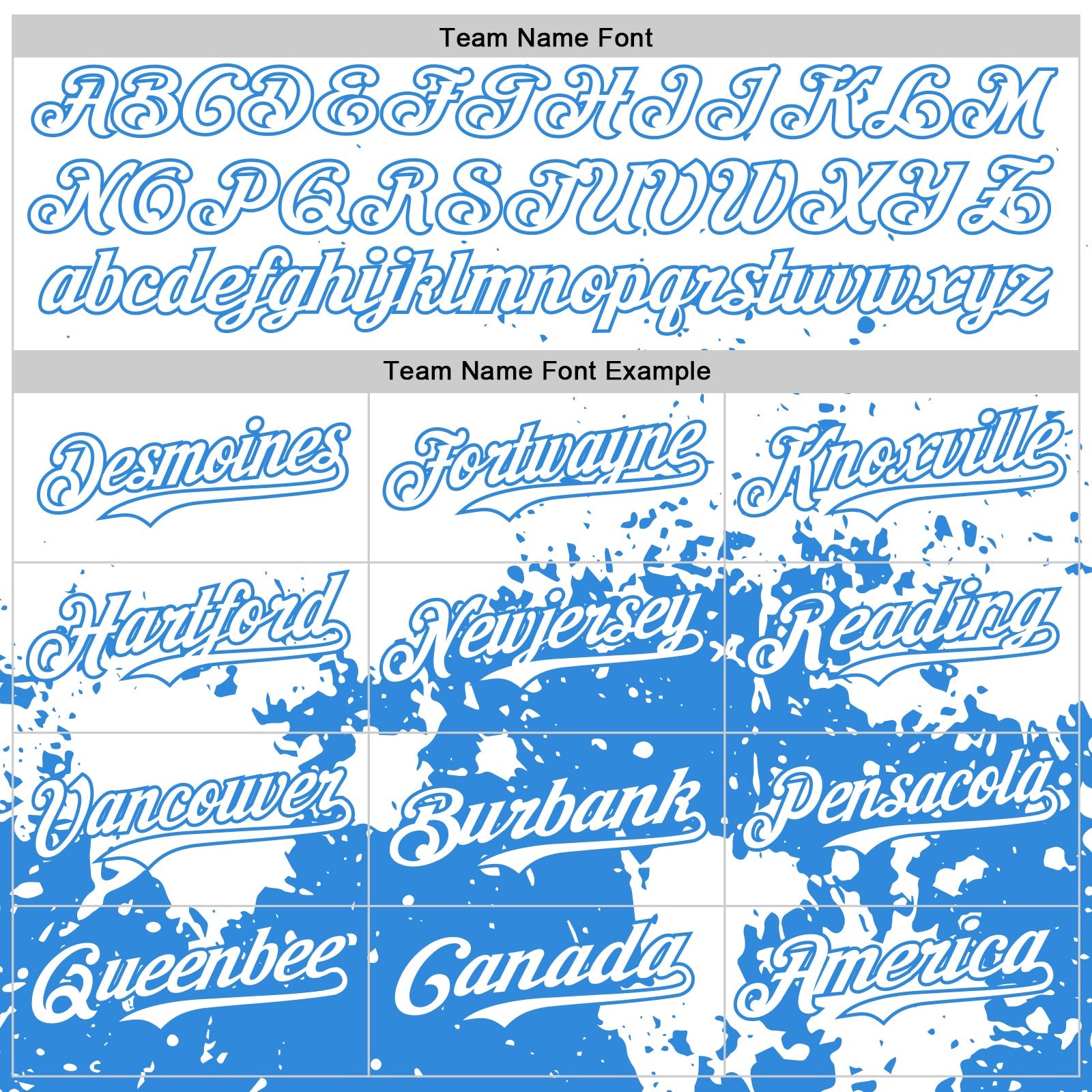 Custom White Powder Blue Abstract Splatter Grunge Authentic Baseball Jersey