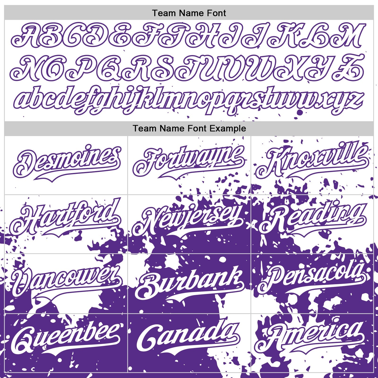 Custom White Purple Abstract Splatter Grunge Authentic Baseball Jersey