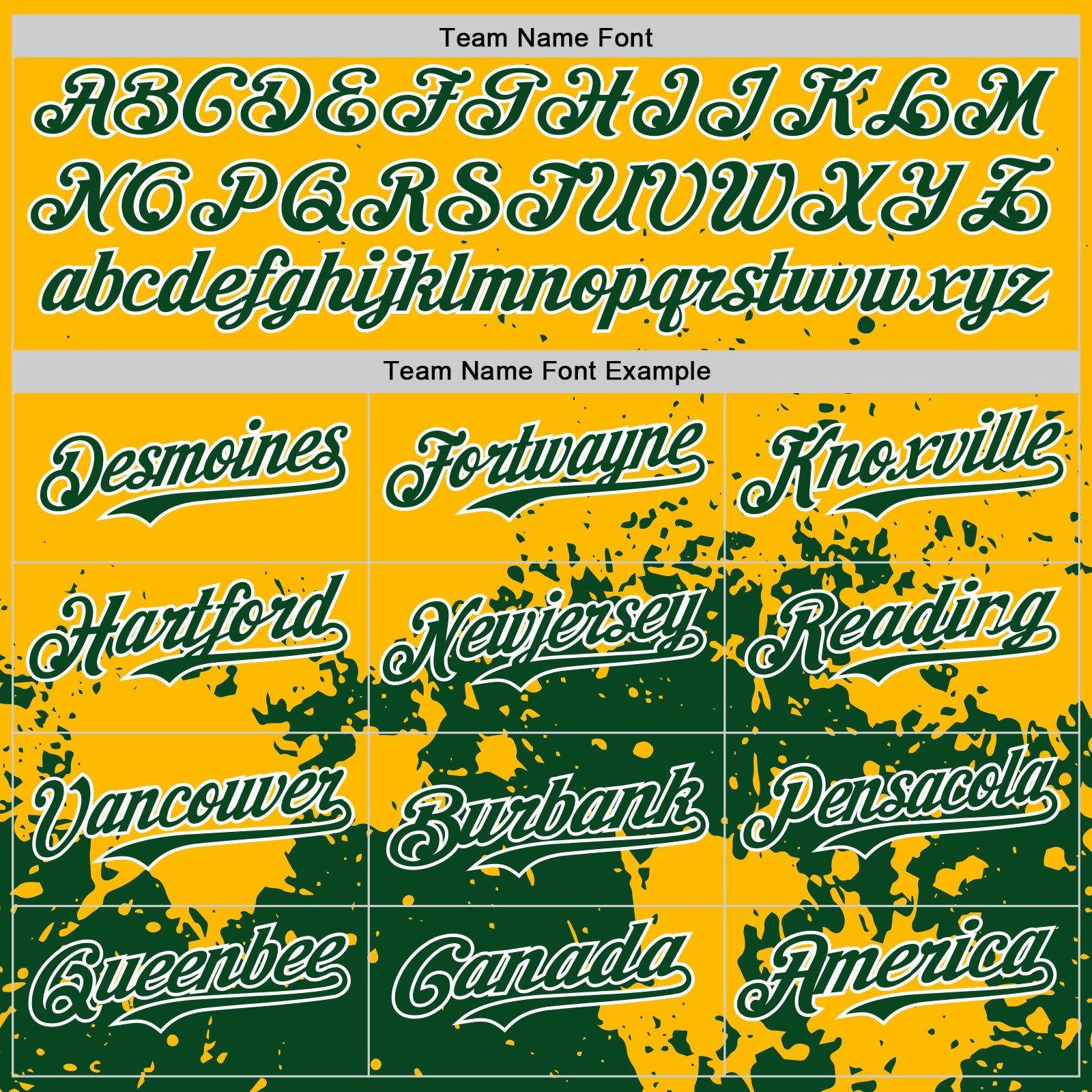 Custom Gold Green-White Abstract Splatter Grunge Authentic Baseball Jersey