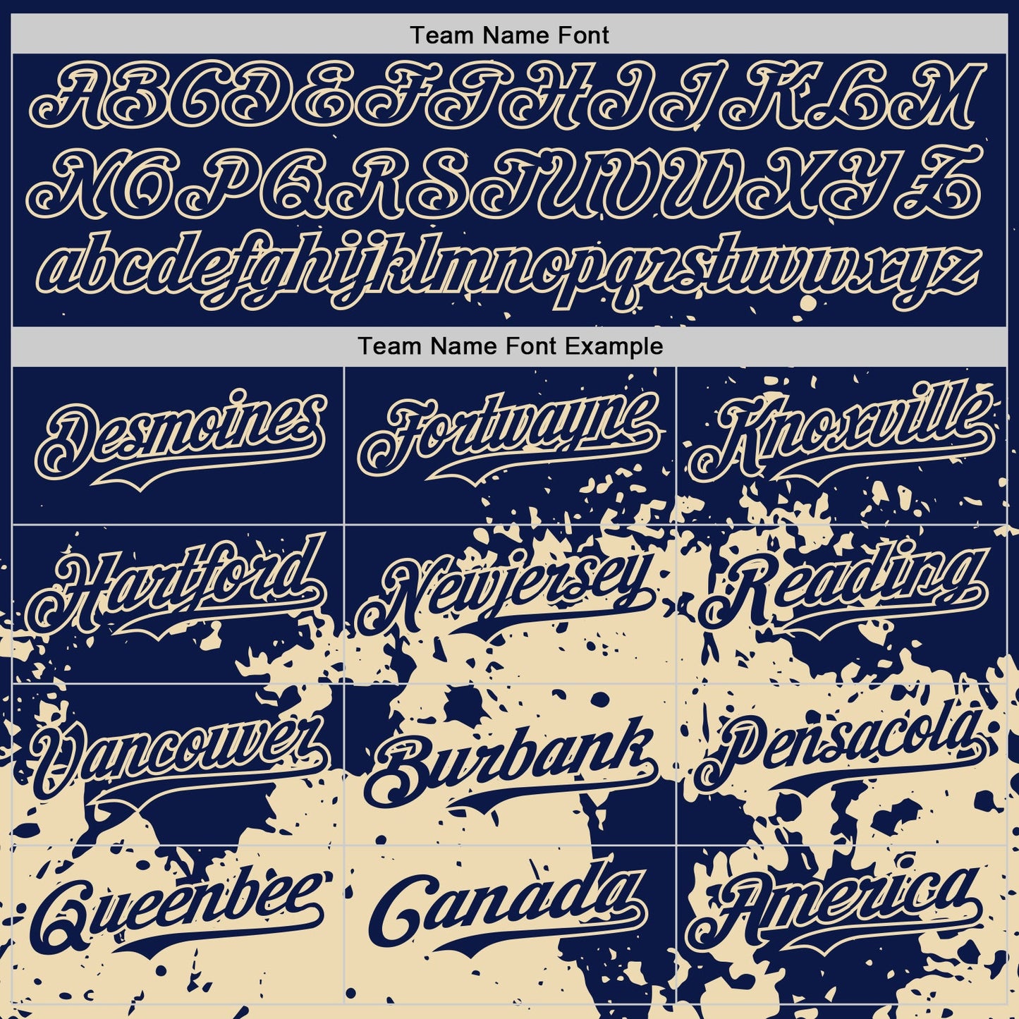 Custom Navy Cream Abstract Splatter Grunge Authentic Baseball Jersey