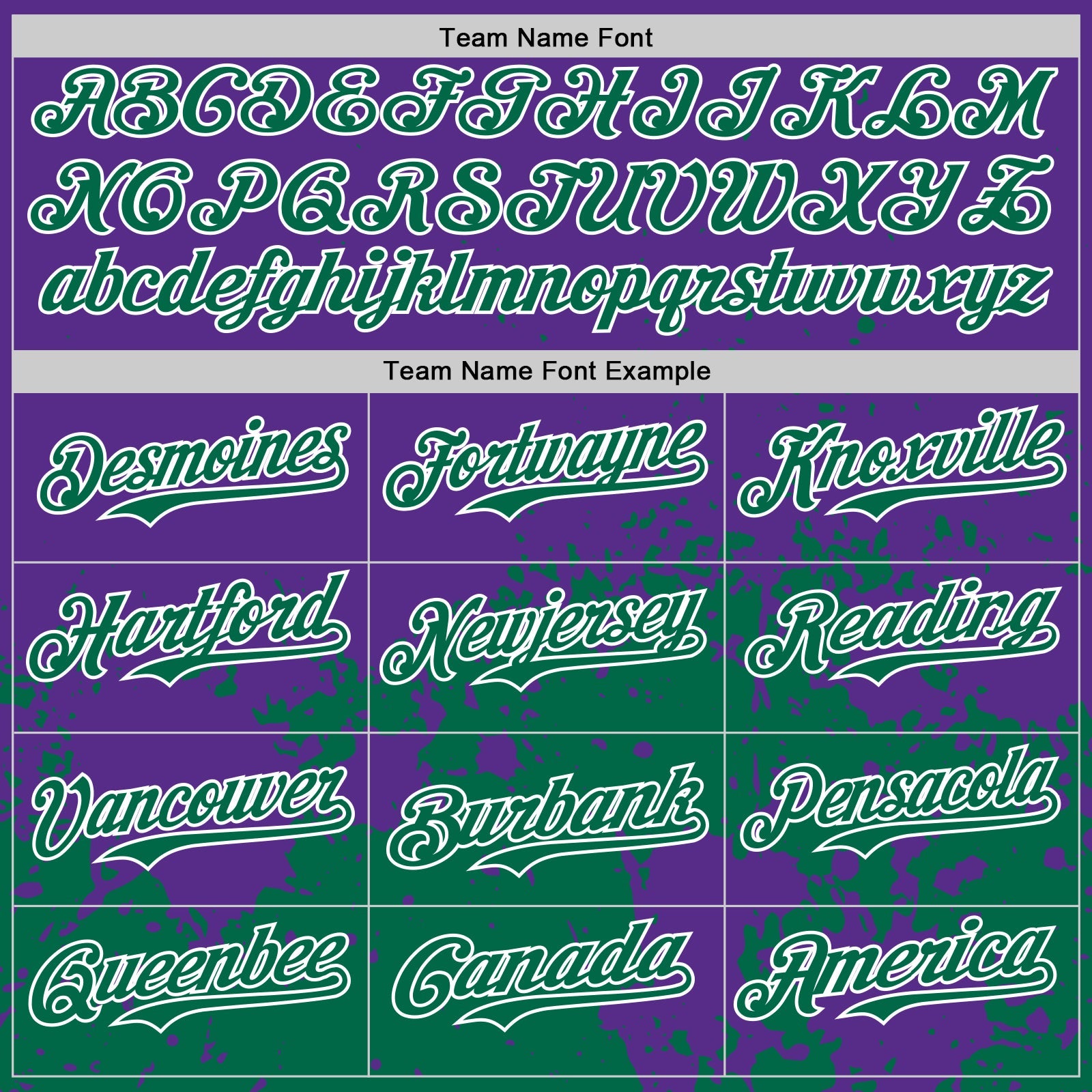 Custom Purple Kelly Green-White Abstract Splatter Grunge Authentic Baseball Jersey
