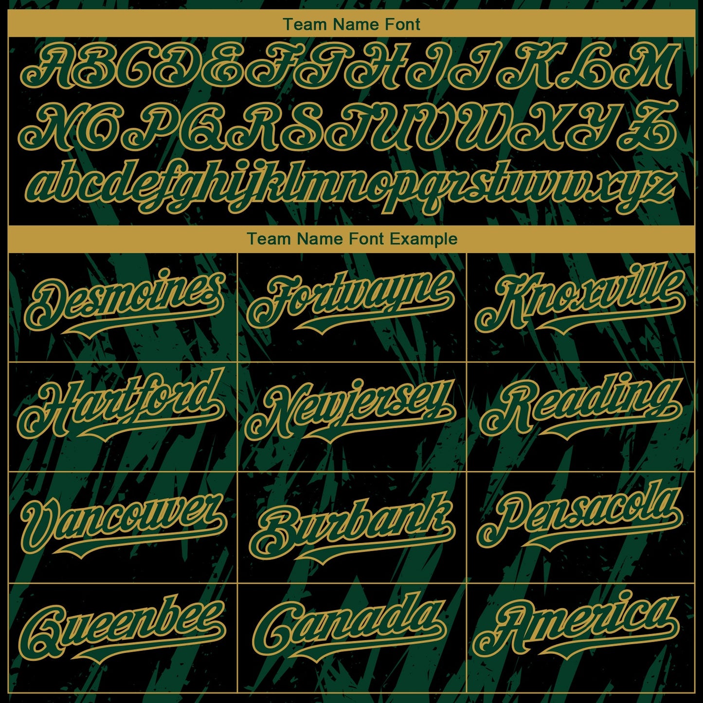 Custom Black Green-Old Gold Splatter Torn Sharp Brush Stroke Authentic Baseball Jersey