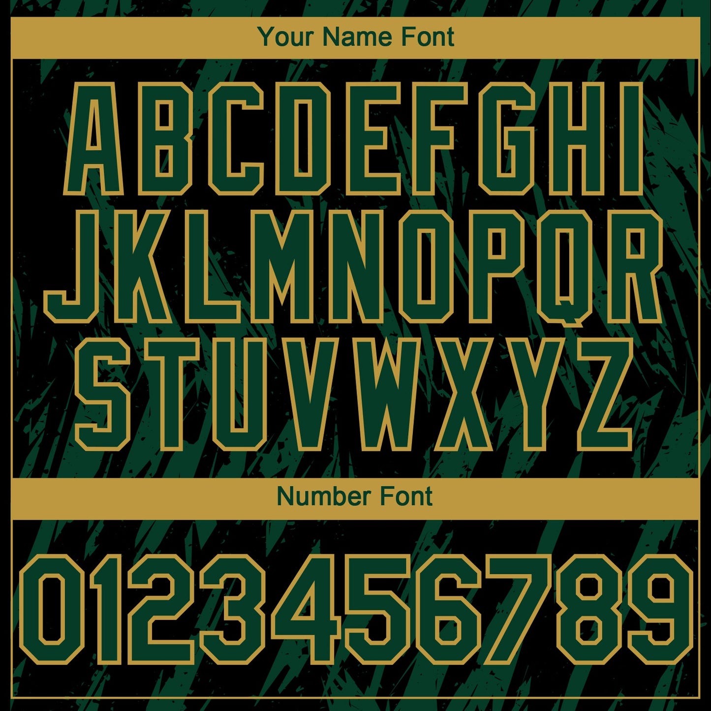 Custom Black Green-Old Gold Splatter Torn Sharp Brush Stroke Authentic Baseball Jersey