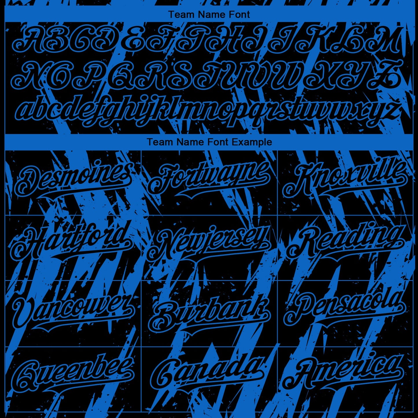 Custom Black Blue Splatter Torn Sharp Brush Stroke Authentic Baseball Jersey