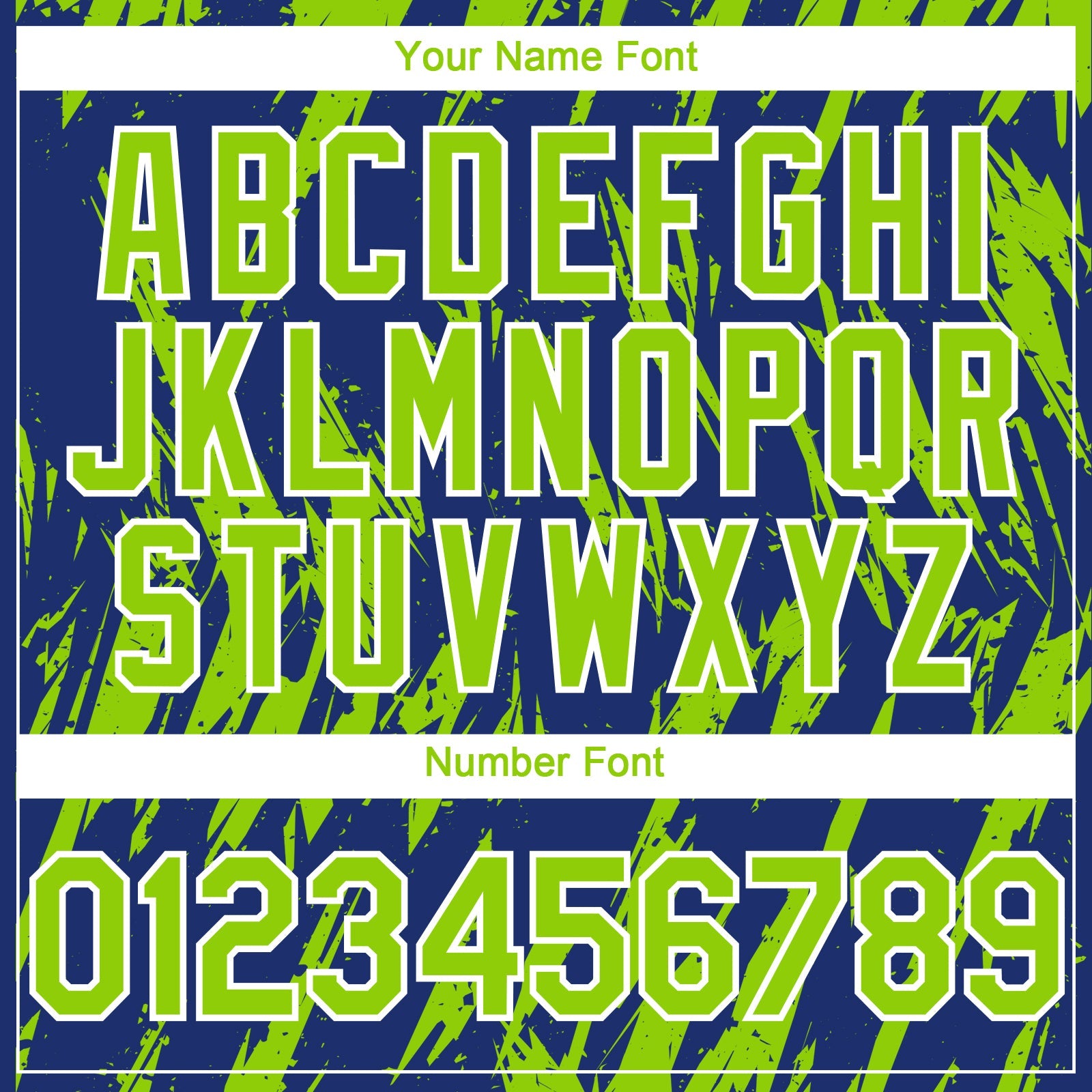 Custom Royal Neon Green-White Splatter Torn Sharp Brush Stroke Authentic Baseball Jersey