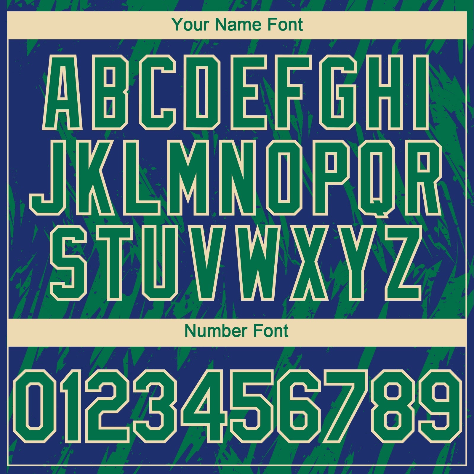 Custom Royal Kelly Green-Cream Splatter Torn Sharp Brush Stroke Authentic Baseball Jersey